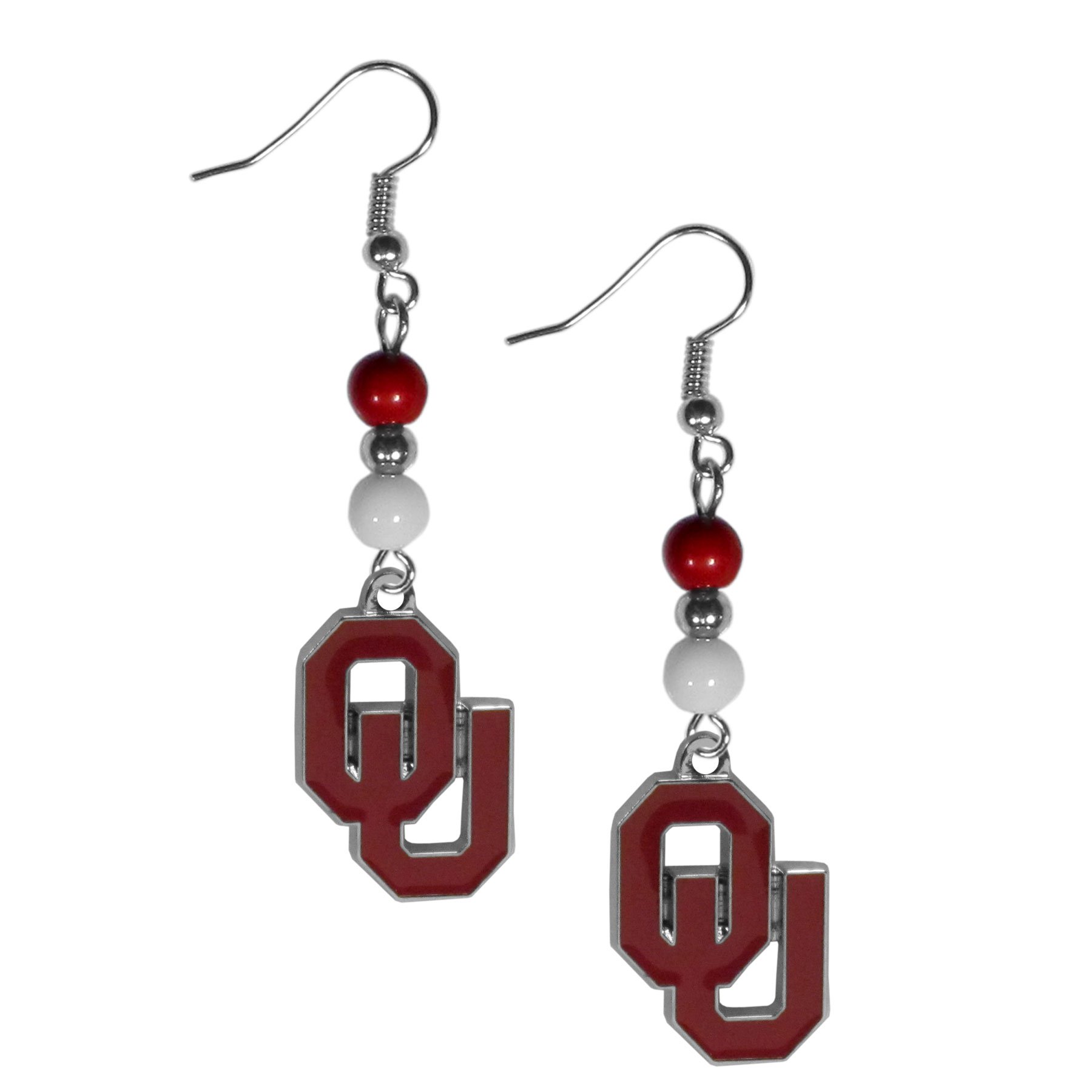 NCAA Fan Bead Dangle Earrings for Women - Stylish College Sports Jewelry - Perfect for Game Day, Tailgating & School Spirit Events