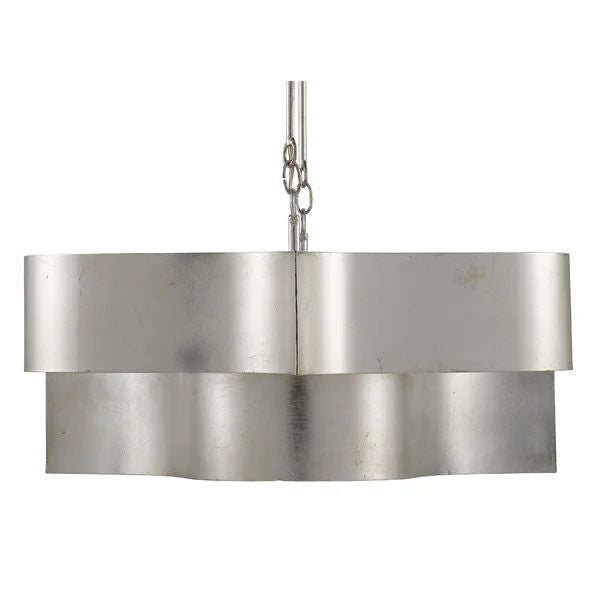 Elegant 6-Light Lotus Chandelier - Classic Floral Ceiling Light Fixture for Dining Room, Bedroom, or Living Room Decor