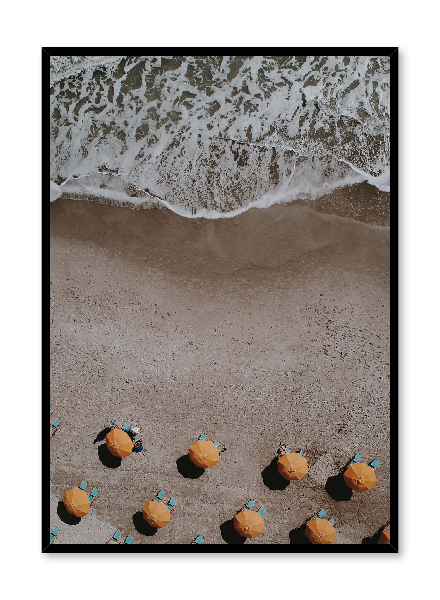 Beach Day Poster - Tropical Ocean Sunset Wall Art for Home, Office & Beach House Decor - Perfect for Living Room, Bedroom & Coastal Themed Spaces