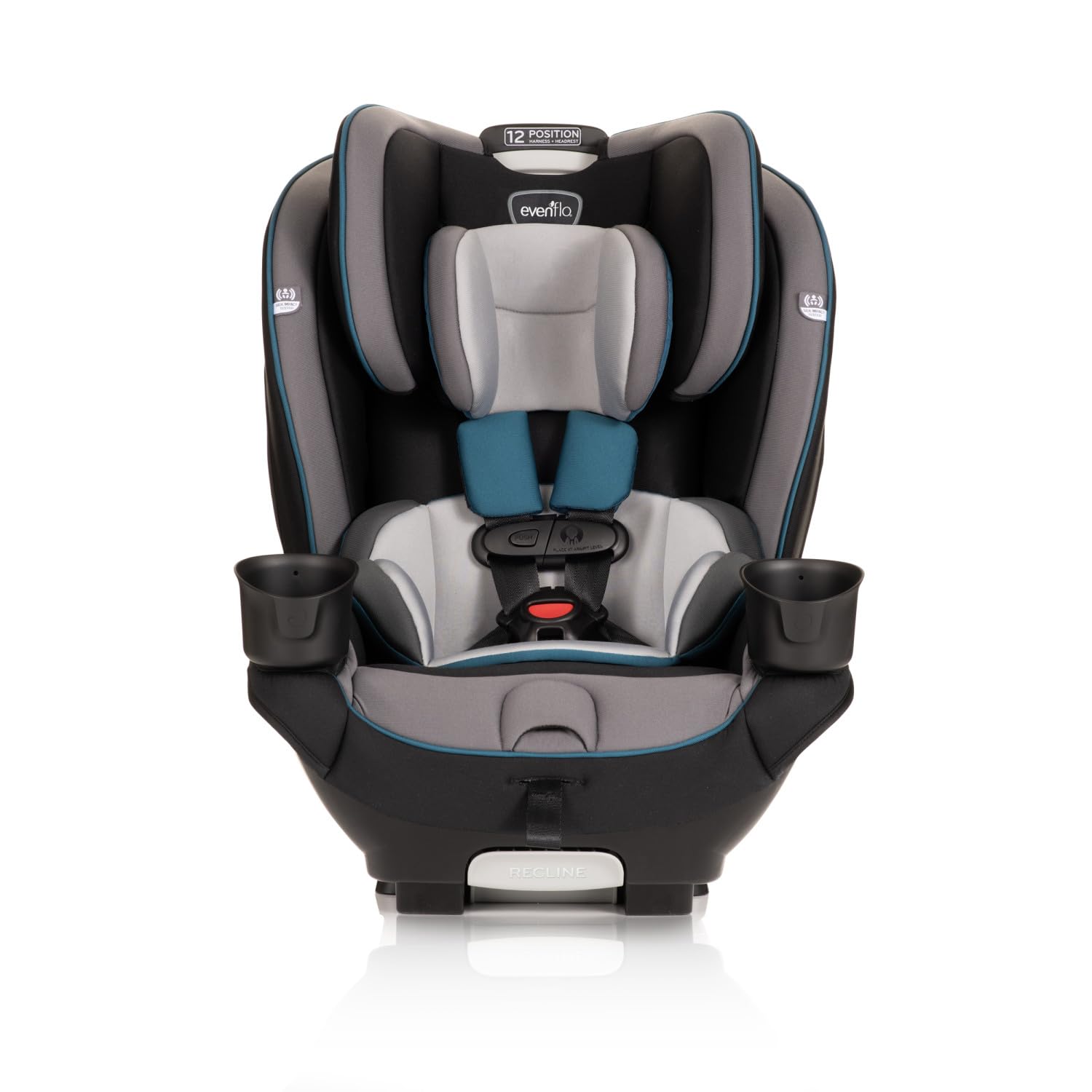 Evenflo EveryKid 3-in-1 Convertible Car Seat for Toddlers & Kids | Rear-Facing, Forward-Facing & Booster Mode | Ontario Gray | Safe & Comfortable for Long Rides & Travel