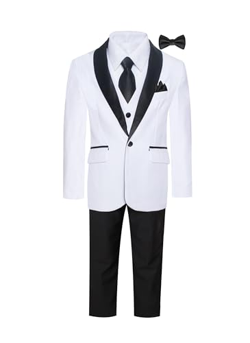 White With Black Solid