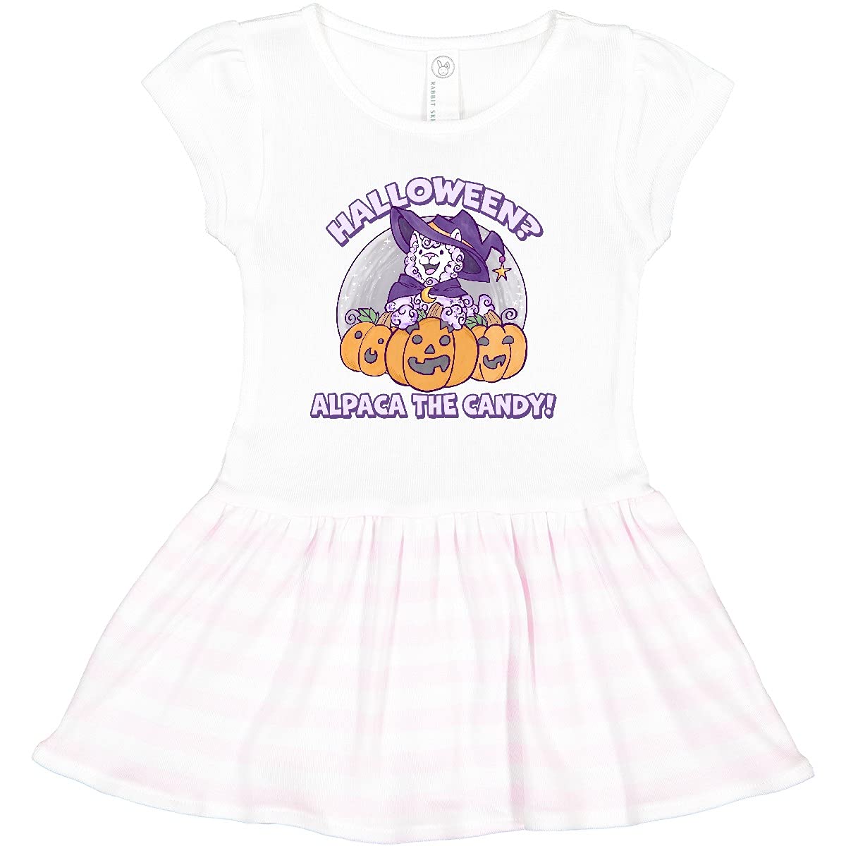 Inktastic Halloween Alpaca The Candy Funny Trick or Treat Toddler Dress - Cute Costume for Girls & Boys, Perfect for Trick-or-Treating, Halloween Parties & Photo Shoots