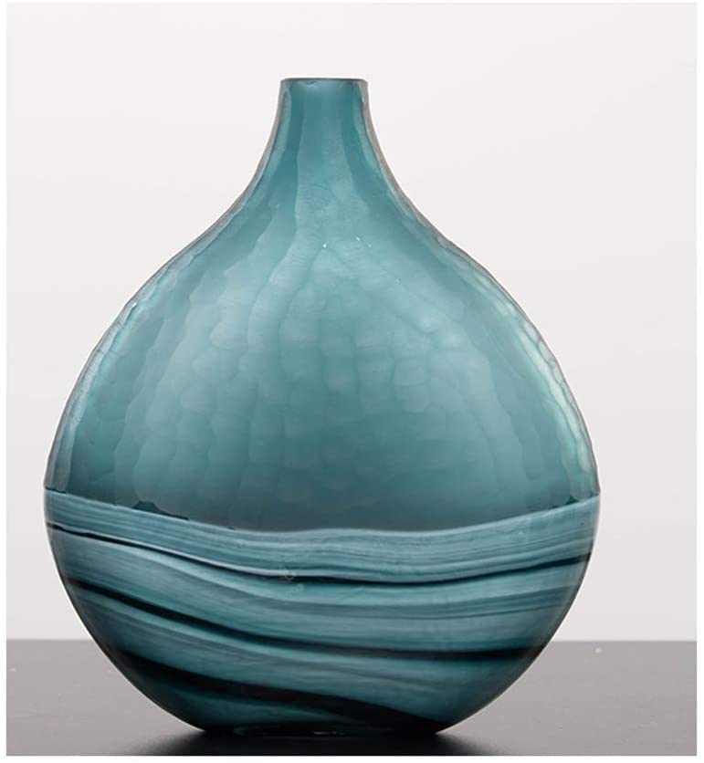 Modern Nordic Glass Vase - 33cm Gradient Color Home Decor for Hydroponic Flower Arrangement | Elegant Centerpiece for Living Room, Dining Table & Wedding Decor