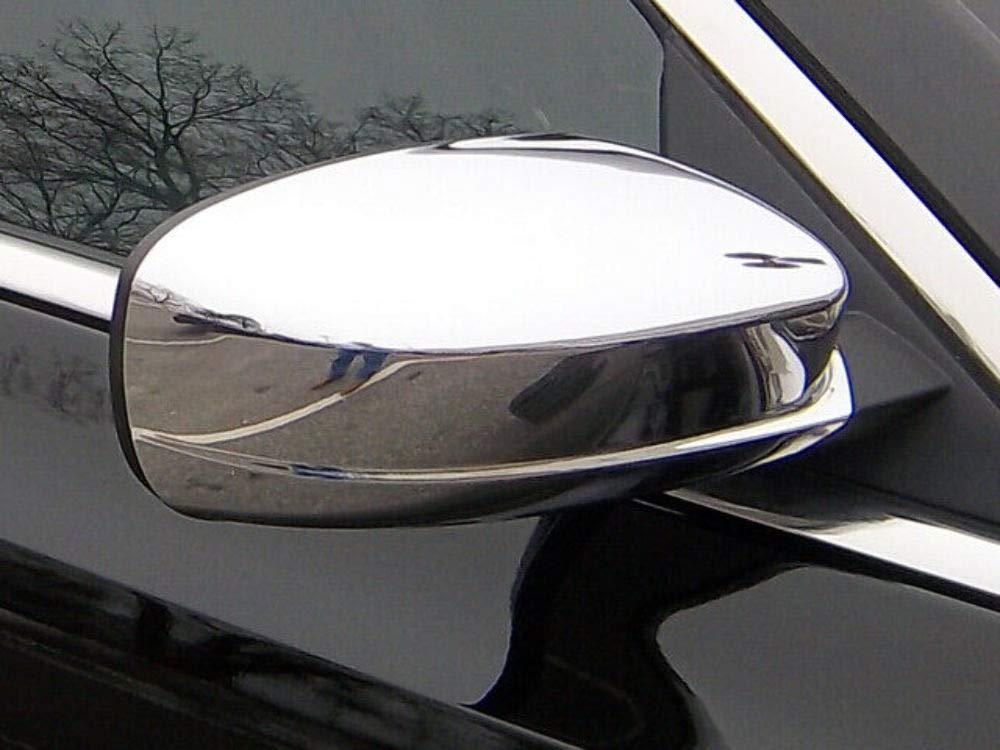 2011-2020 Chrysler 300 & Dodge Charger, 2011-2014 Chrysler 200 Mirror Covers - 2PC Chrome Plated ABS Plastic Replacement Covers (MC51761) | Easy Installation, Weather Resistant for Daily Driving & Car Shows