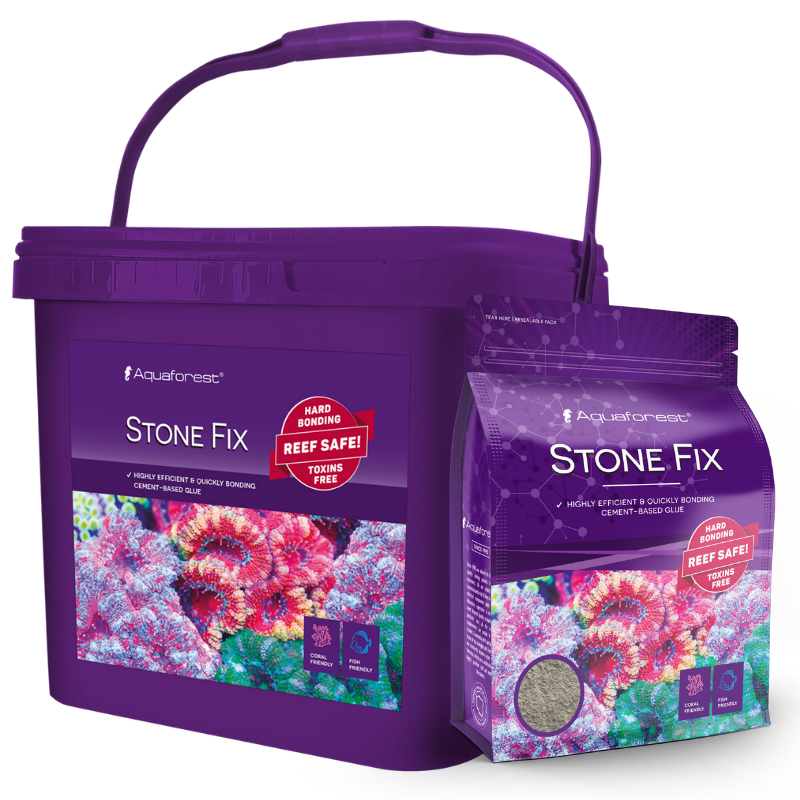 Aquaforest StoneFix Glue for Aquascaping - Fast Curing Coral & Rock Adhesive (1.5kg/6kg) - Perfect for Saltwater Reef Tanks, Marine Aquariums & DIY Aquarium Decorations