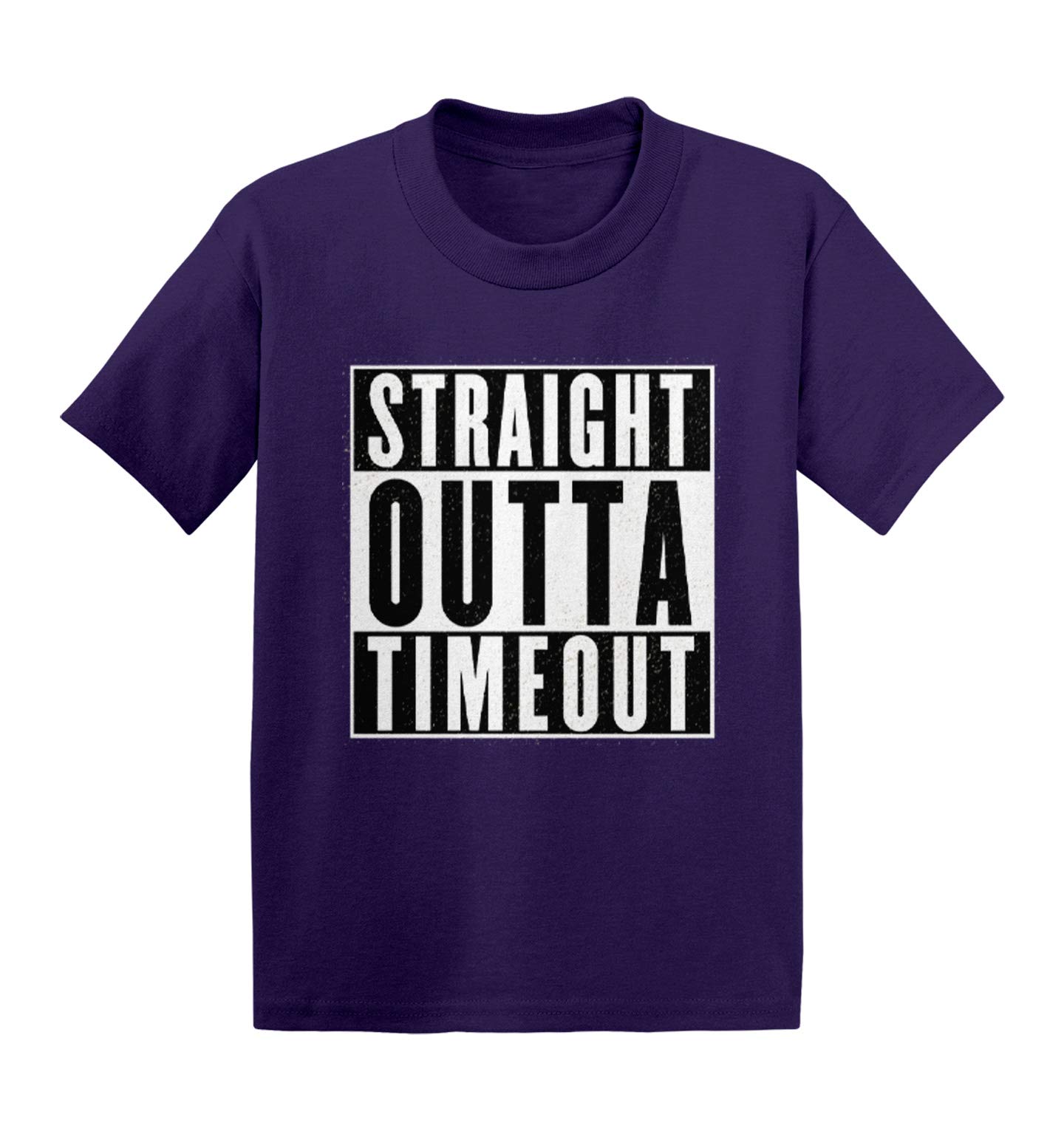 Haase Unlimited Straight Outta Timeout - Trouble Maker Baby & Toddler Cotton Jersey T-Shirt | Cute Casual Outfit for Playtime, Daycare & Family Photos