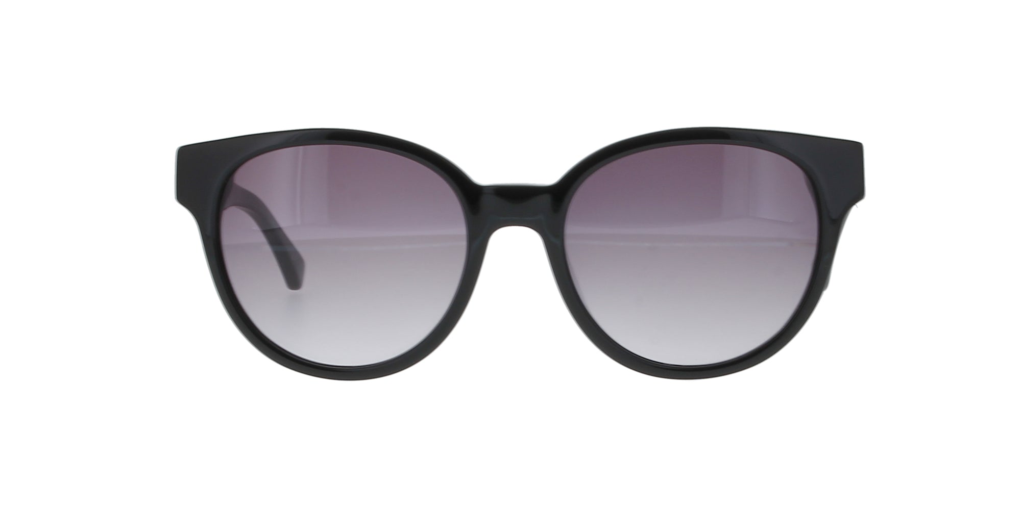 Calvin Klein Black Round Cat Eye Sunglasses for Women - Stylish UV Protection Shades for Outdoor, Beach & Driving