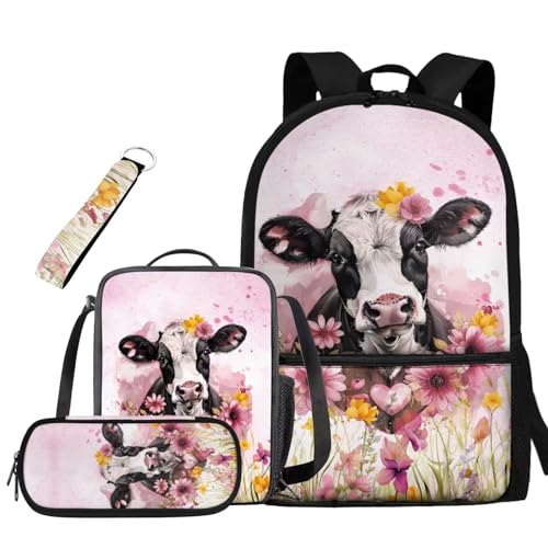 Pink Flower Cow