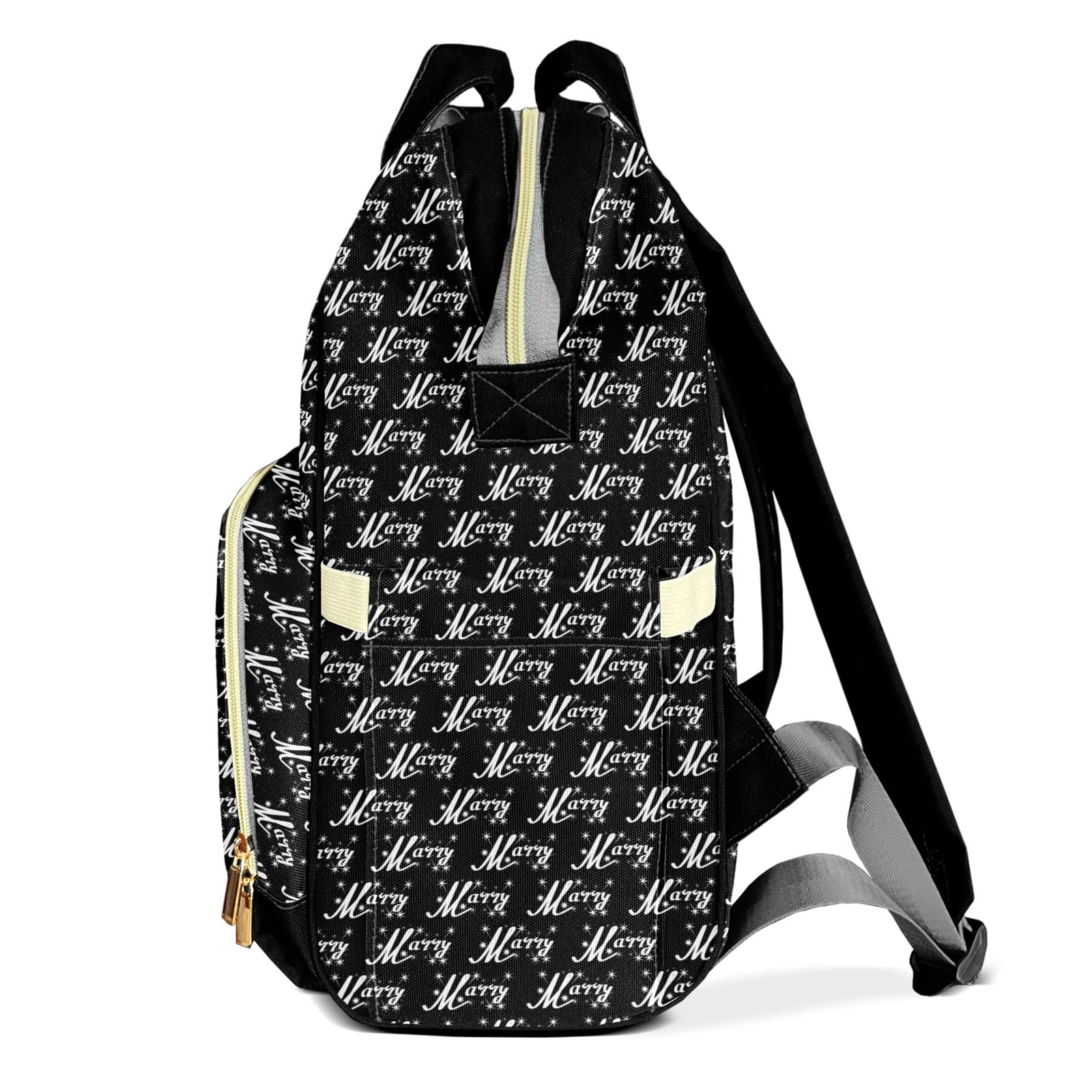 Large Capacity Personalized Diaper Backpack with Name - Waterproof Baby Diaper Bag for Boys & Girls, Multifunctional Travel Backpack for Moms | Perfect for Daycare, Travel & Everyday Use