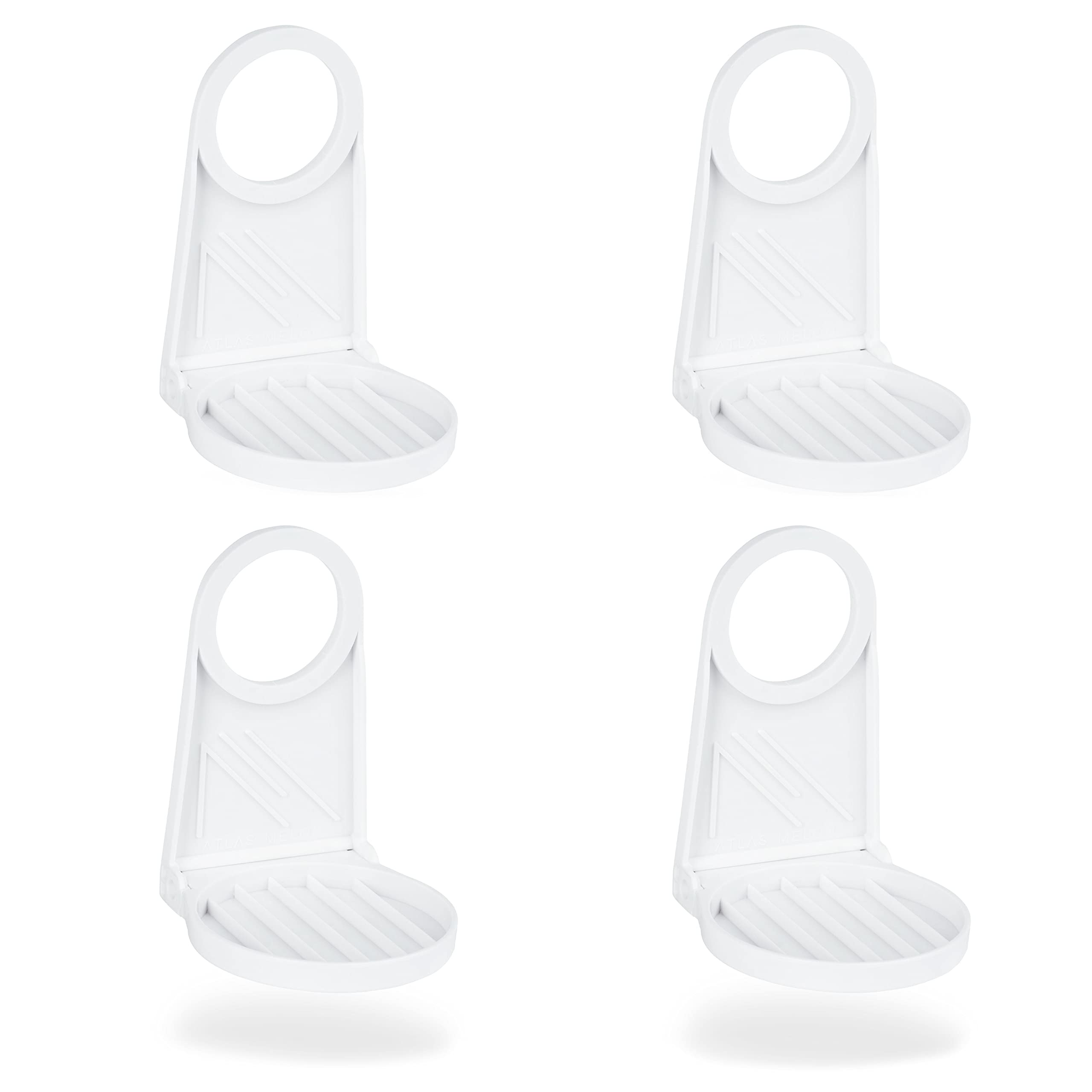 Atlas Cup - Universal Laundry Detergent Drip Catcher & Holder, White (4-Pack) - Prevents Mess & Saves Detergent for Top-Loading & Front-Loading Washing Machines