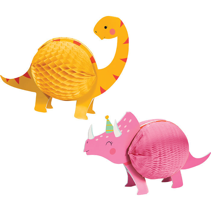 12-Piece Bulk Dinosaur Centerpieces for Girls - Perfect for Birthday Parties, Baby Showers & Themed Events