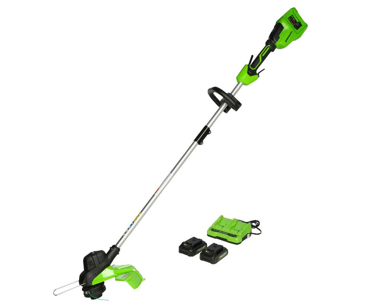 48V (2x24V) 15-Inch Cordless Battery TORQDRIVE™ String Trimmer Combo Kit with 24V 320 CFM Blower & 24V 22-Inch Hedge Trimmer - Includes (2) 2.0Ah USB Batteries & Charger - Perfect for Lawn Care, Yard Maintenance, and Landscaping