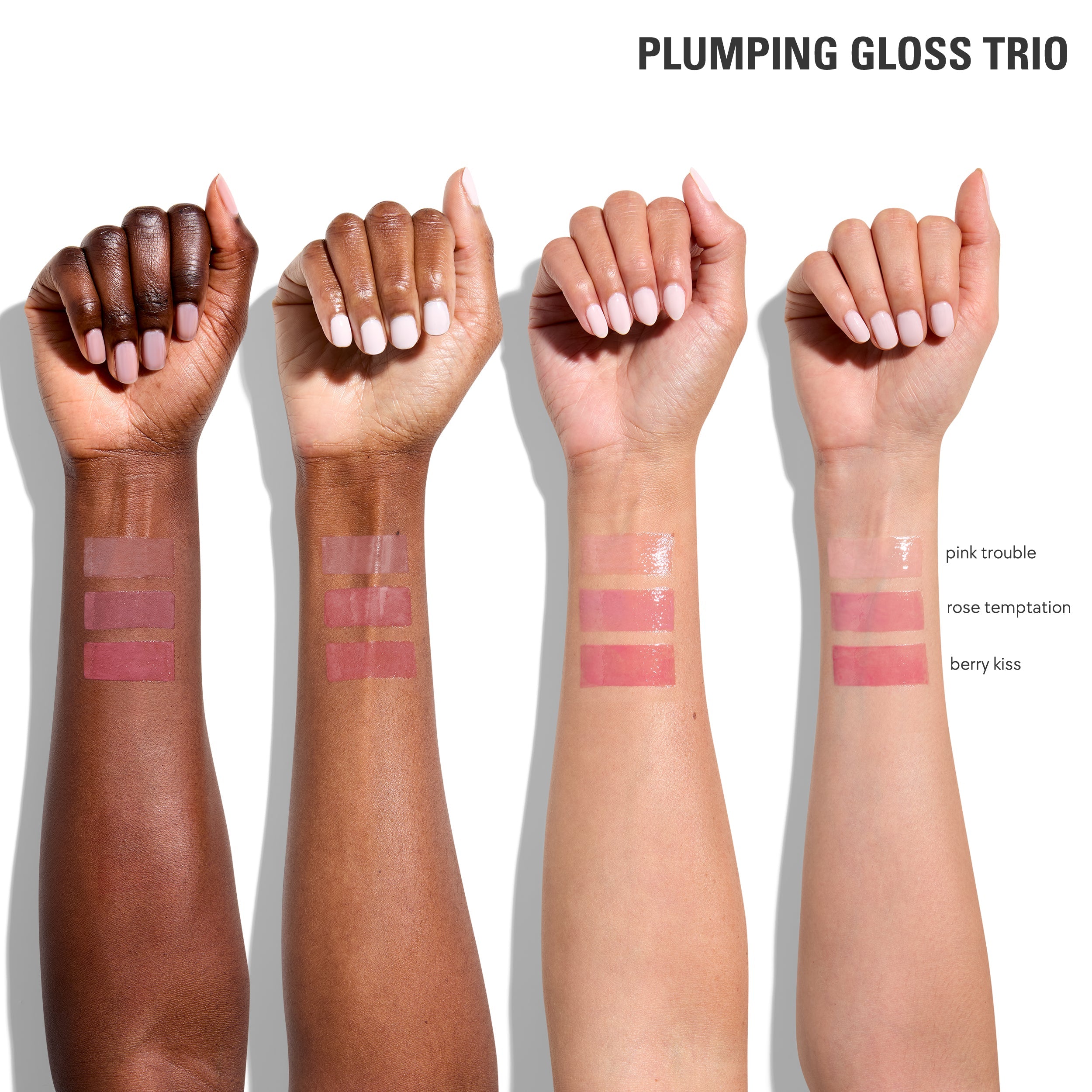 Plumping Lip Gloss Trio Set - Hydrating, Volumizing & Shiny Lip Glosses for Women - Perfect for Daily Wear, Parties & Special Occasions