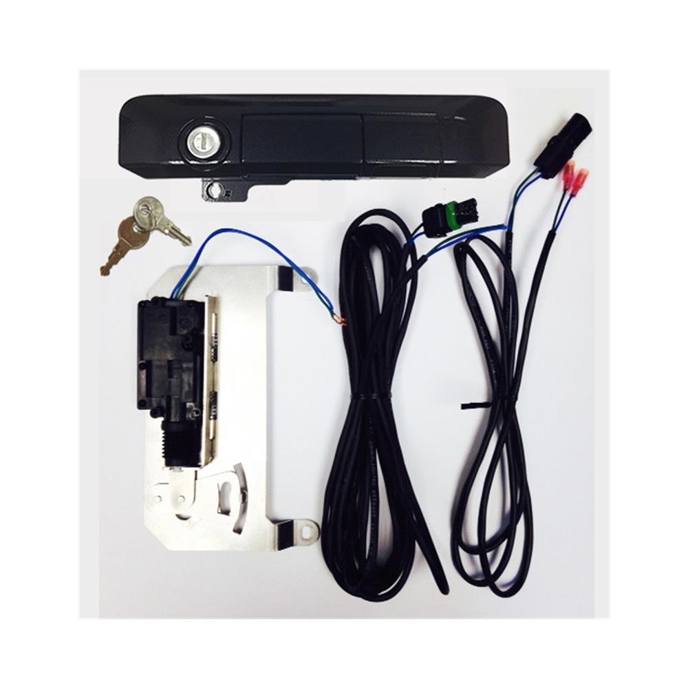 Pop & Lock PL85513 Black Sand Pearl Power Tailgate Lock - Smart Keyless Entry for Toyota Tacoma (2005-2023) | Secure Truck Bed & Cargo | Perfect for Off-Roading, Camping & Work Sites