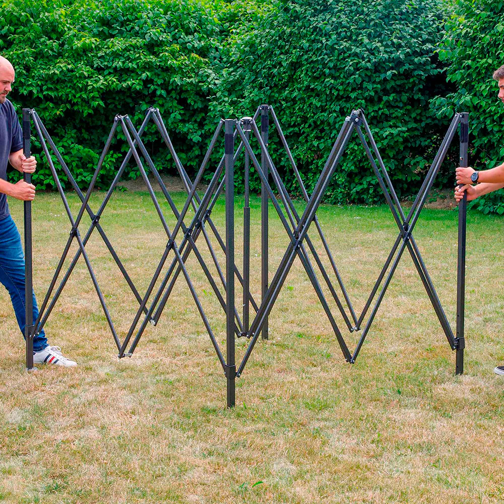 Premium 3x3m Pop Up Gazebo with Water Resistant Canopy - Includes Carry Bag, Stakes & Weight Bags (Grey, DG133) - Perfect for Camping, Backyard Parties & Outdoor Events