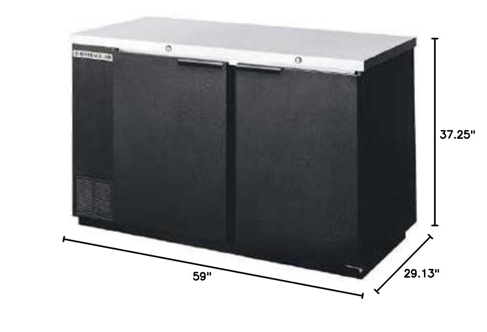 Beverage-Air BB58HC-1-B Commercial Refrigerated Back Bar Cabinet - Under Counter Beer & Wine Cooler for Bars, Restaurants, and Home Use