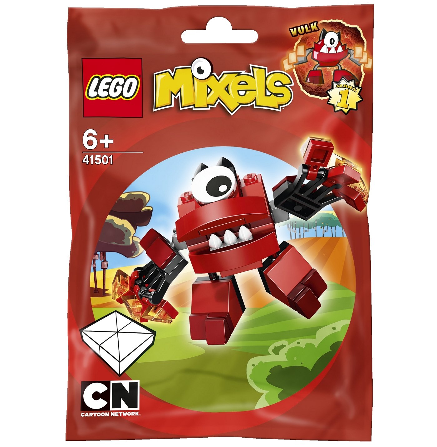 LEGO Mixels Series 1 Vulk Building Set 41501 - Creative Construction Toy for Kids, Collectible Character Building Blocks - Perfect for Playtime, Gifts & Display