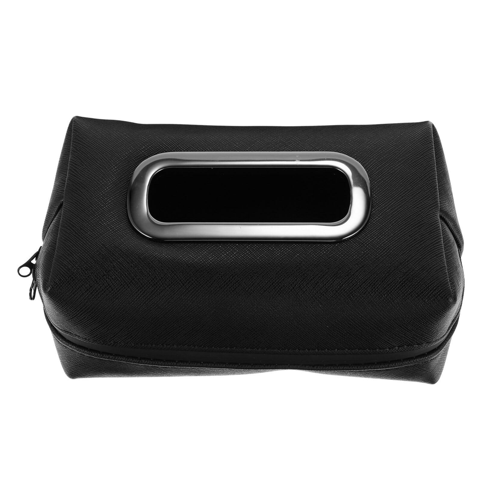 Square Hanging Paper Box & Sun Visor Napkin Holder - Car Tissue Dispenser with Leather Shade Container | Perfect for Car, Office & Home Organization