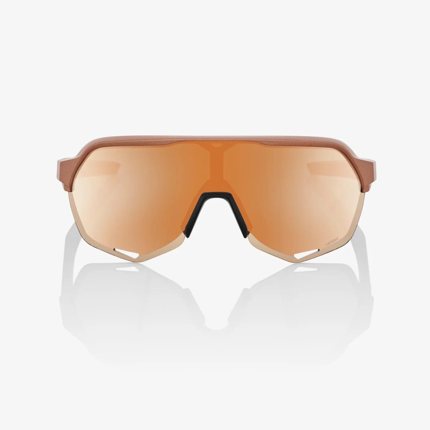 100% UV Protection Polarized Sunglasses S2 Matte Copper Chromium Frame with HiPER Copper Mirror Lens - Stylish Outdoor Sports & Driving Shades