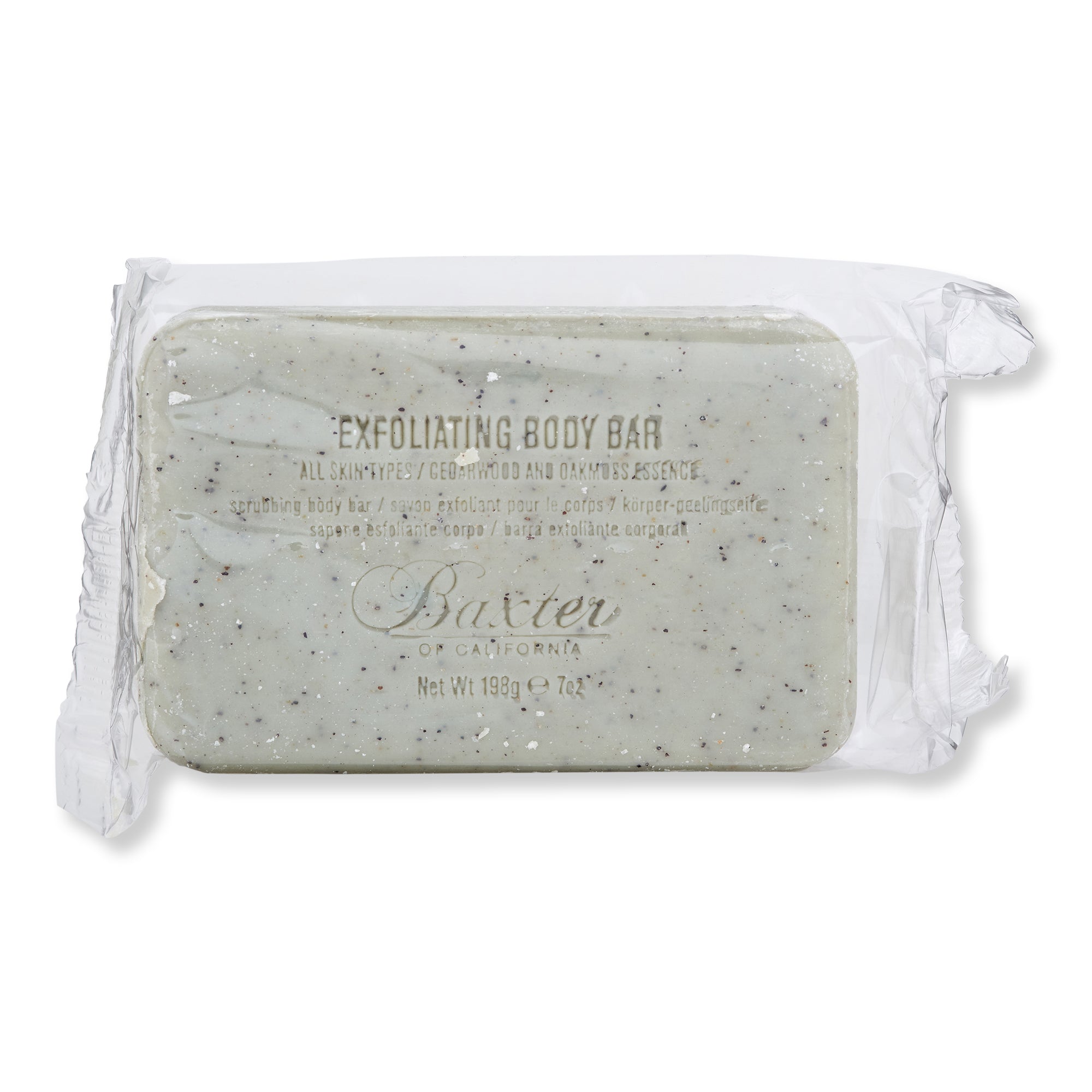 Baxter of California Exfoliating Body Bar Soap for Men - Deep Cleansing & Skin Renewal - Ideal for Post-Workout, Shaving & Daily Grooming Routine