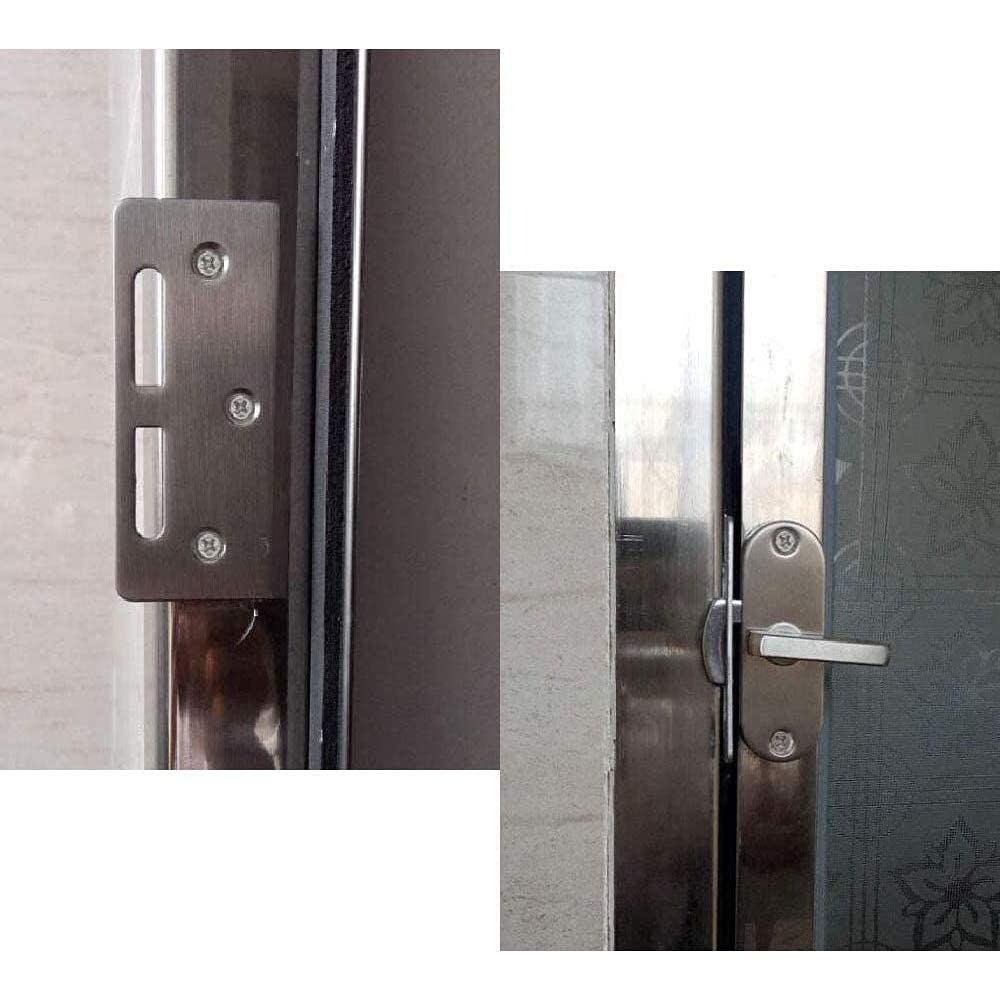 90 Degree Sliding Door Lock - Right Angle Privacy Latch for Sliding Barn Doors & Moving Doors | Secure Home, Office & Closet Use