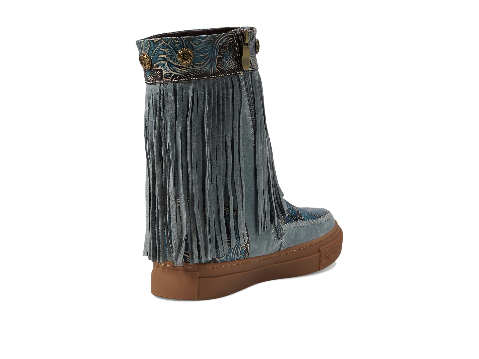 Spring Step L'Artiste Women's Fringely Booties - Comfortable Ankle Boots with Stylish Fringe Details for Casual Outfits & Fall Fashion
