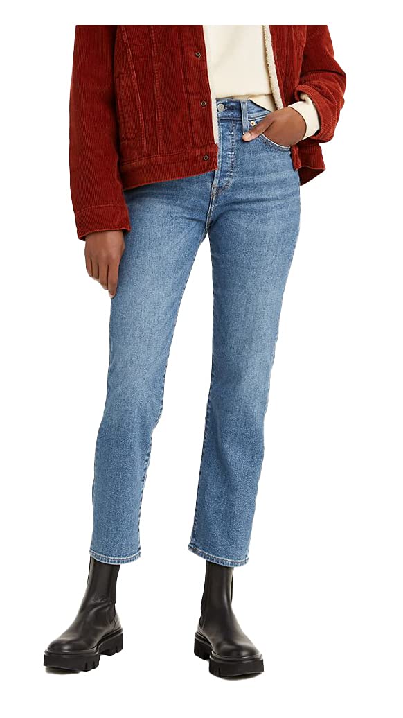 Levi's Women's Wedgie Straight Jeans - High Waist Slim Fit Denim Pants for Casual & Everyday Wear | Perfect for Work, Dating & Weekend Outfits