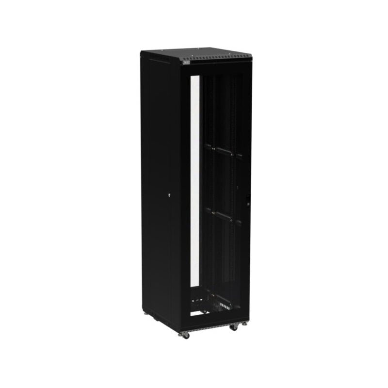45U LINIER® Server Cabinet with Glass/Glass Doors - 3103 Series for Data Center, Server Room & Network Rack Enclosure