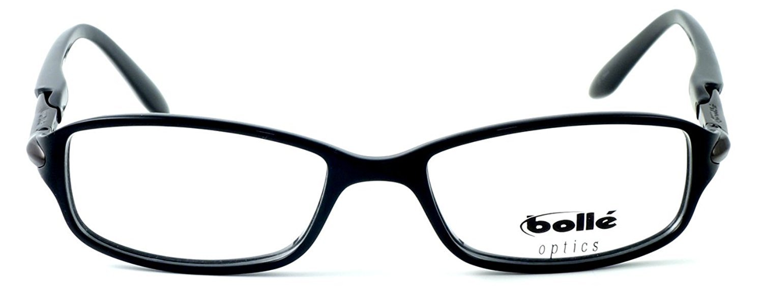Bollé Elysee Lightweight Comfortable Designer Reading Glasses 52mm +2.00 Strength - Shiny Black Frame for Men & Women - Perfect for Reading, Computer Work & Daily Use