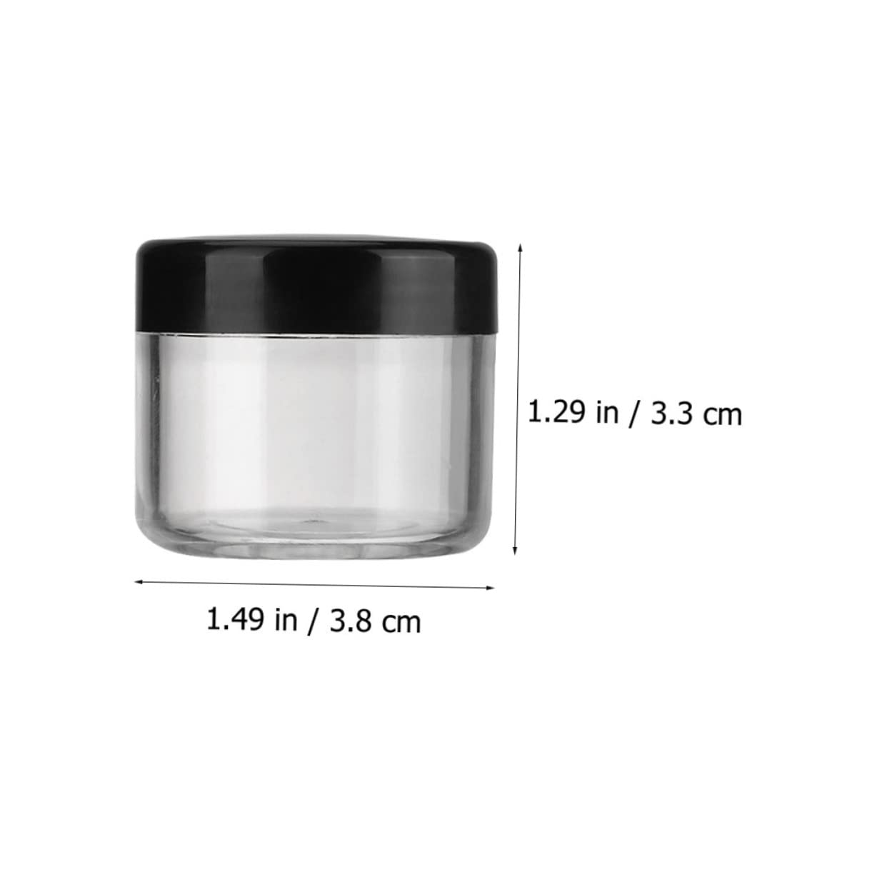 FOMIYES 40-Piece 20g Empty Plastic Cream Jars Set - Travel-Sized Mini Cosmetic Containers for Skincare, Makeup & DIY Products | Perfect for Salons, Home Use & Travel Organization