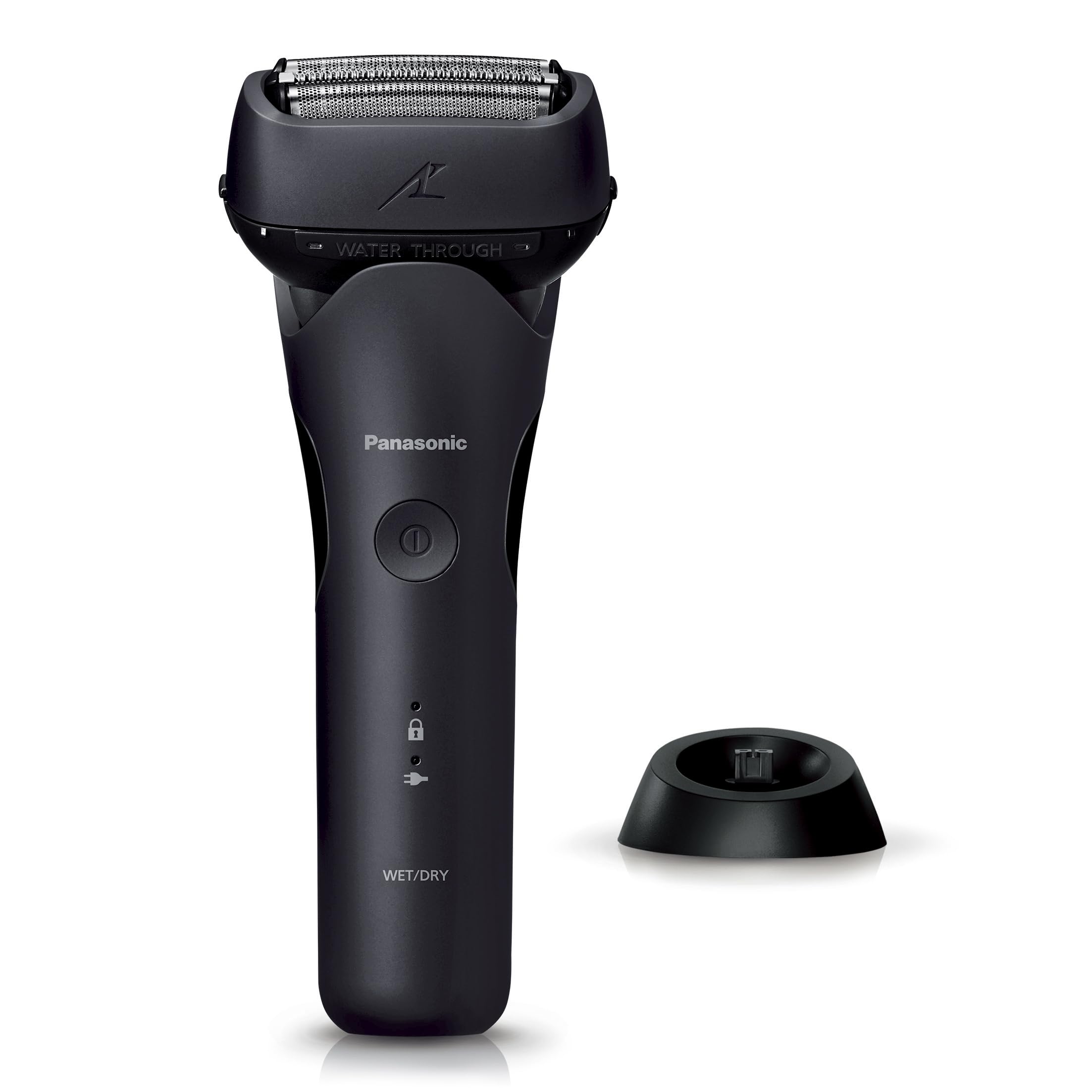 Panasonic ES-LT4C-K Men's Electric Shaver - 3 Blade LAMDASH Wet/Dry Shaver with Charging Stand, Black (2023 Japan Import) - Perfect for Travel & Daily Grooming