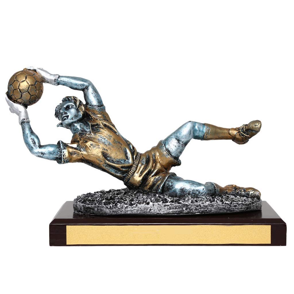 BOFANGSM Custom Brass Soccer Trophy - Football Goalkeeper Award for Fans, Souvenirs, Collections & Gifts | Perfect for Tournaments, Awards Ceremonies & Sports Decor