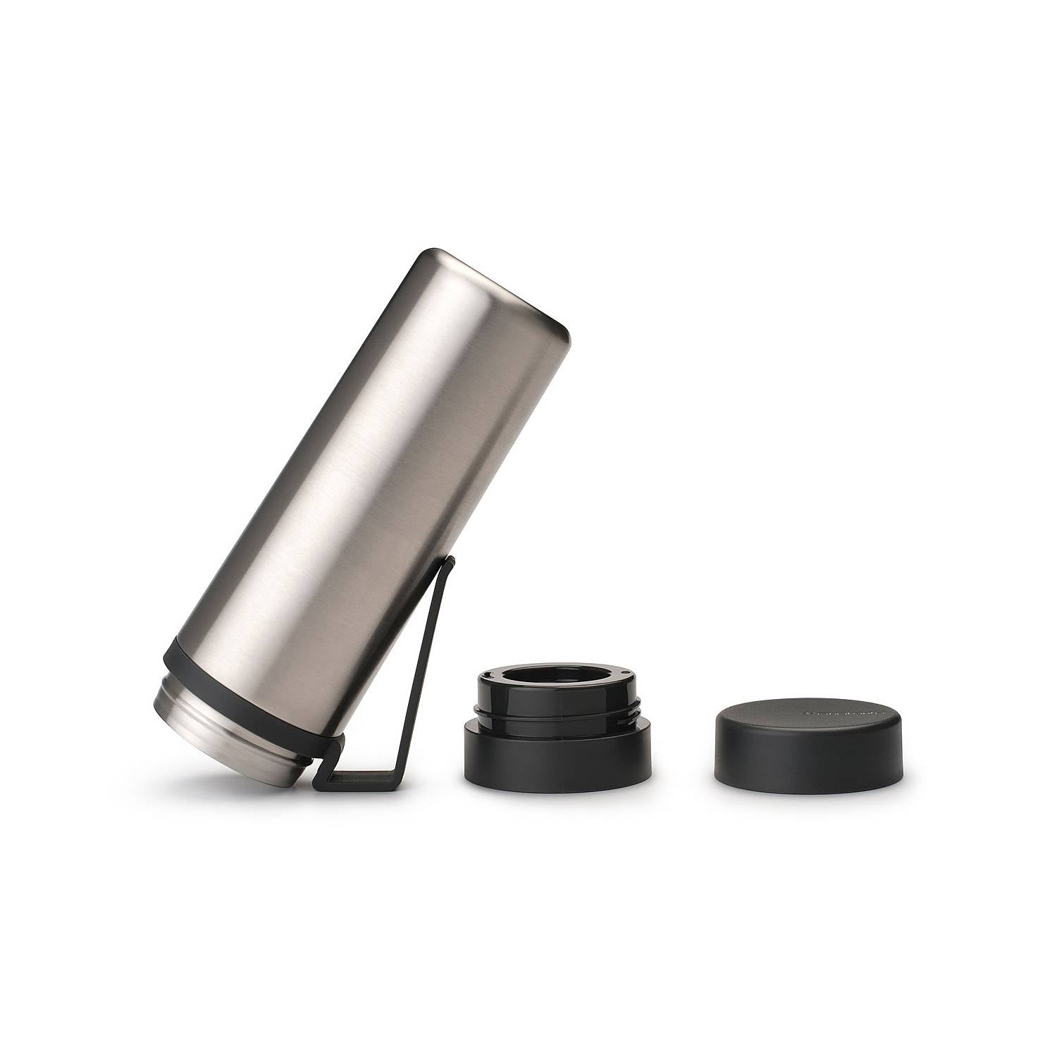Insulated Stainless Steel Flask 0.5L (17oz) - Dark Grey, Leak-Proof & Temperature Control for Coffee, Tea or Water - Perfect for Travel, Camping & Outdoor Activities