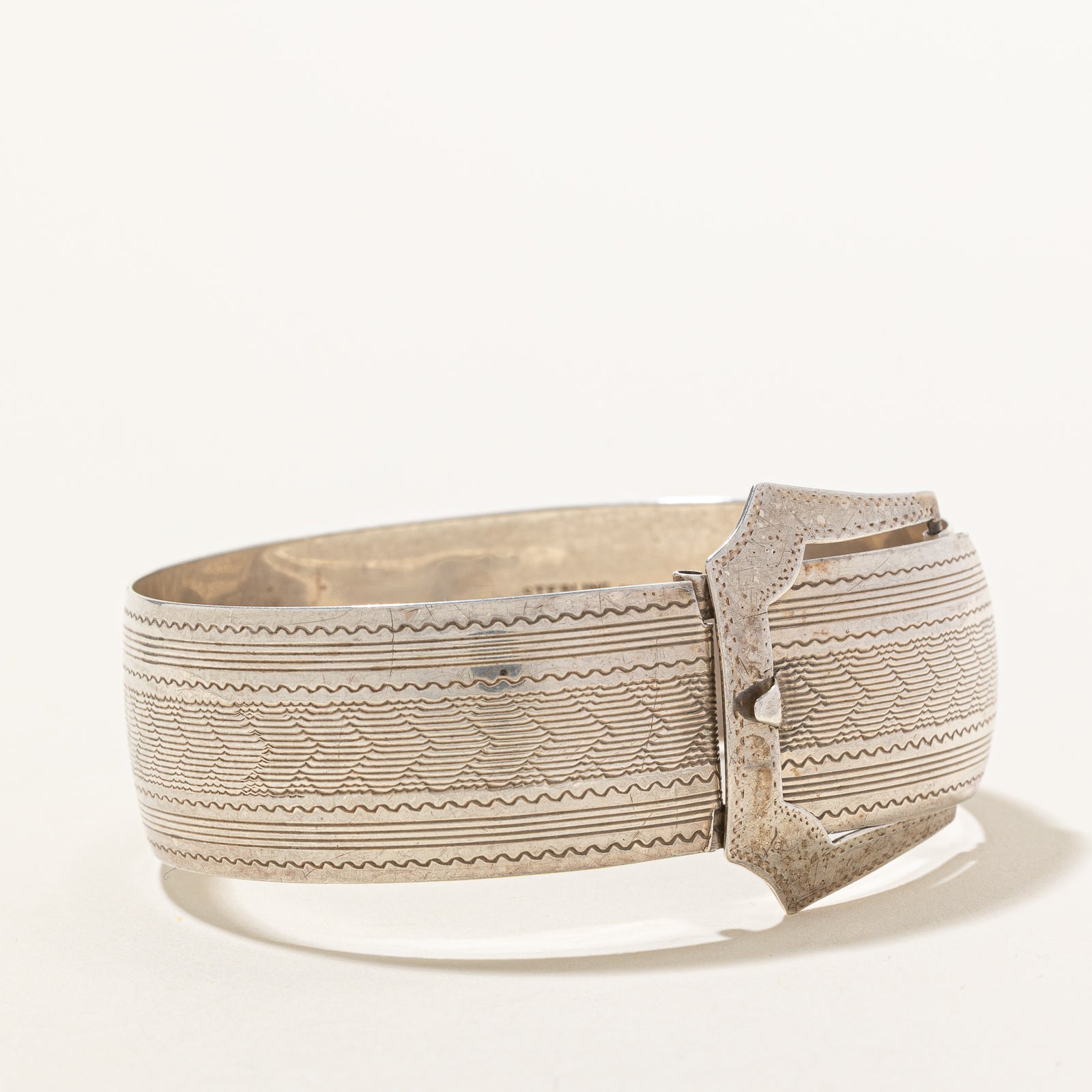 Birks Sterling Silver Buckle Cuff Bracelet for Women | Adjustable 7-Inch Wristband | Elegant Jewelry Gift for Birthday, Anniversary & Special Occasions