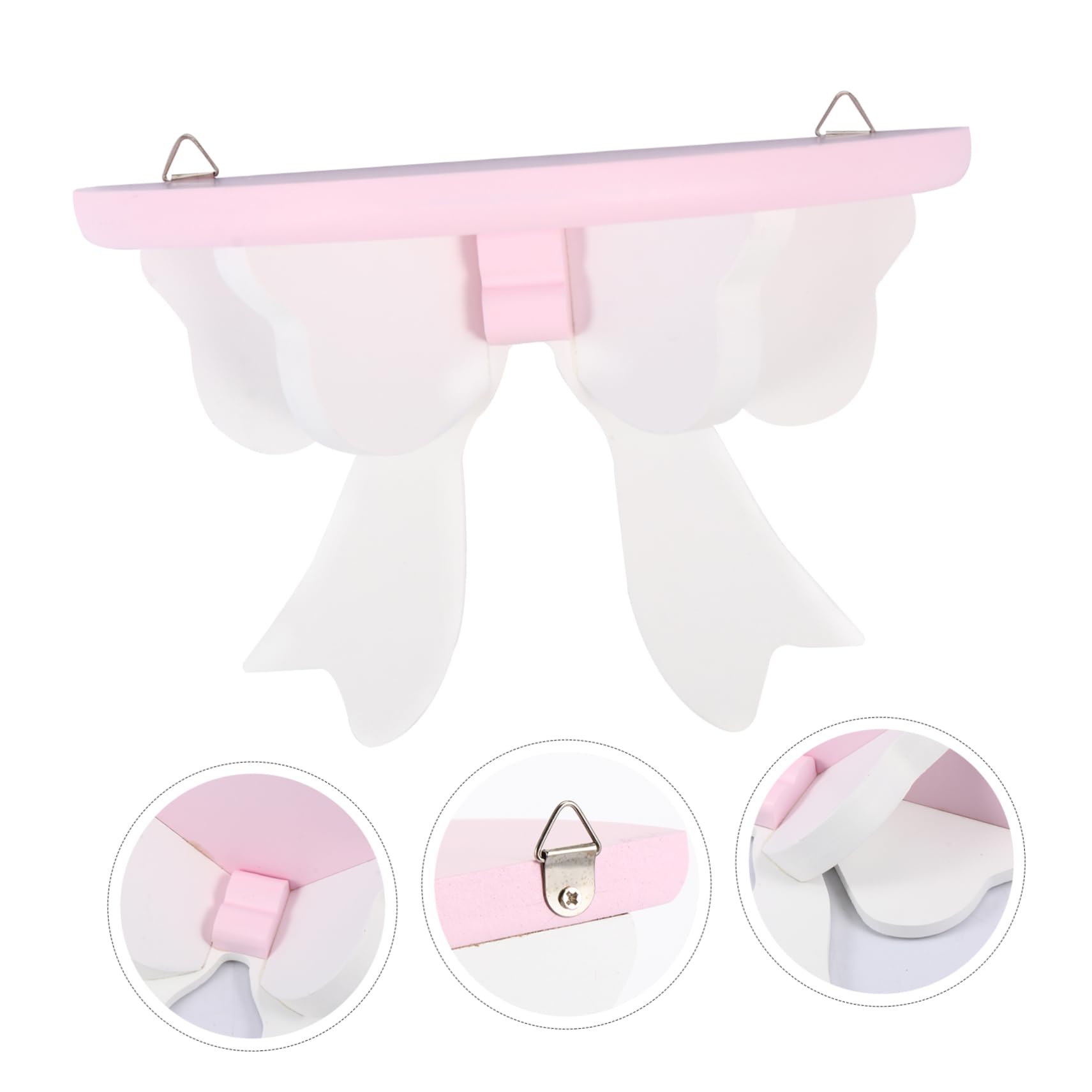 1pc Bow Tie Hanging Shelf - Wall Mounted Storage Rack for Home Organization, Room Decor & Space Saving - Perfect for Bedroom, Bathroom, Kitchen & Living Room Storage Solutions