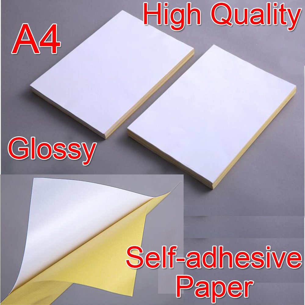 A4 Glossy Self-Adhesive Sticker Paper - 21x29cm White Printable Labels for Inkjet/Laser Printers - 10 Sheets for Address, Logistics & Graphic Label Printing - Perfect for Shipping, Mailing & Product Labeling