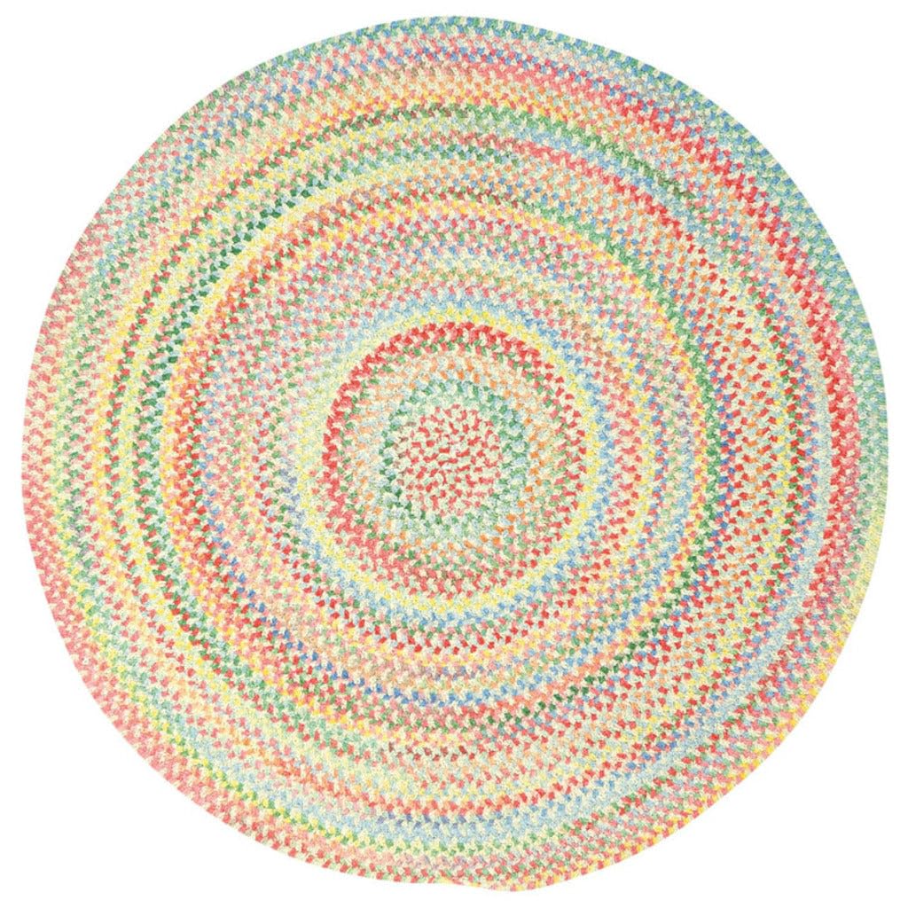 Capel Rugs Baby's Breath 3 ft. Round Braided Jute Area Rug - Natural Color for Nursery, Bedroom & Boho Decor