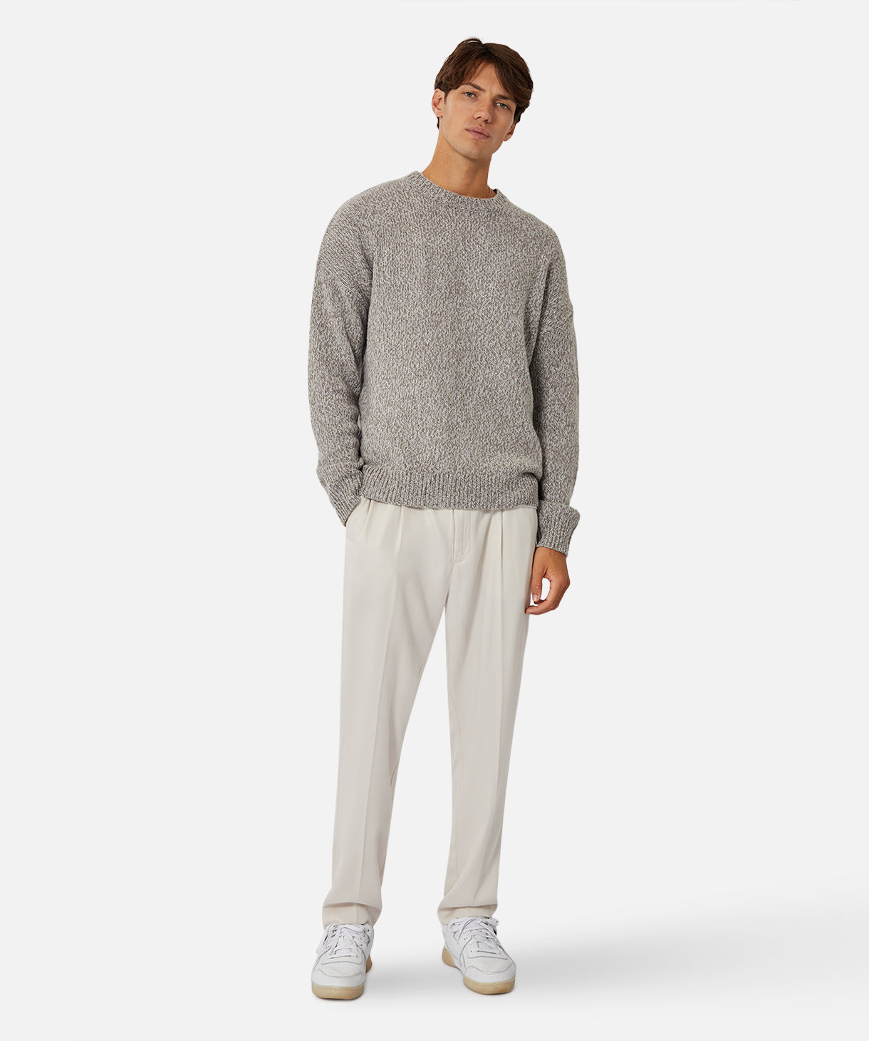 The Darlington Knit Tweed Grey Sweater - Cozy & Stylish Winter Pullover for Men & Women | Perfect for Casual Outfits, Office Wear & Holiday Gatherings