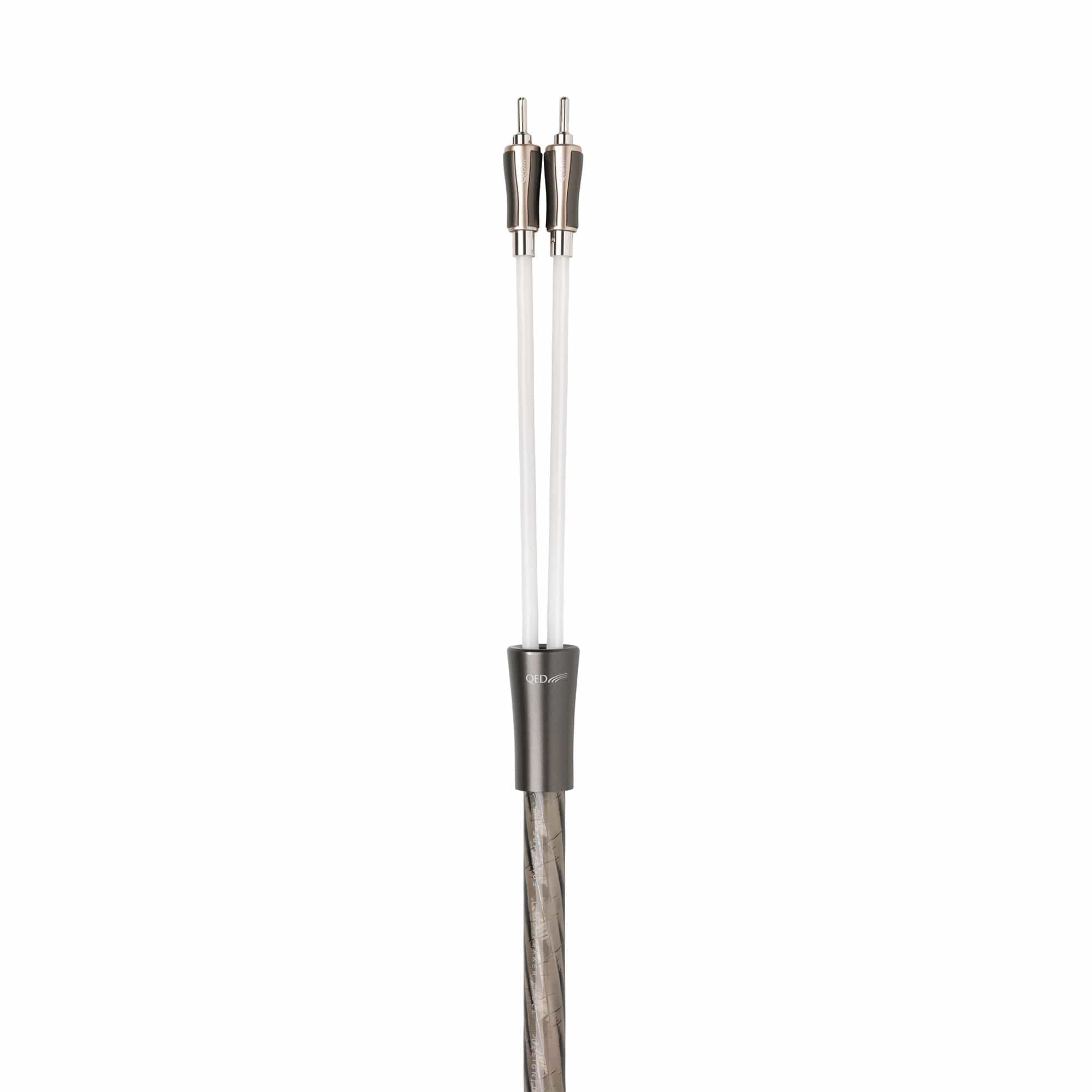 Premium QED Supremus Speaker Cable - Banana Plug Pair for High-End Audio Systems | Perfect for Home Theater & Hi-Fi Setups