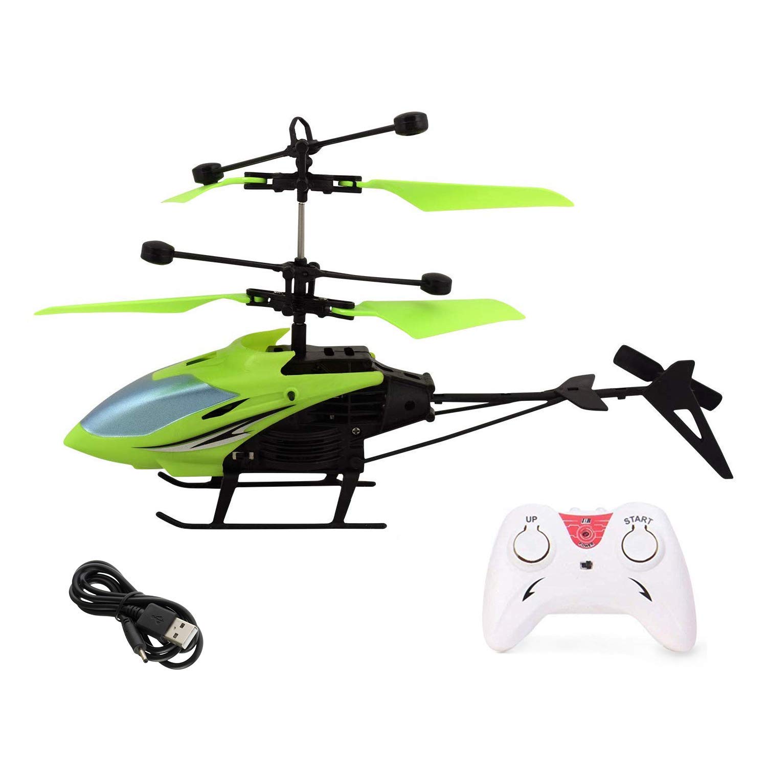 ZEEL ENTERPRIZE 2.4GHz RC Helicopter with LED Lights - Remote Control & Hand Sensor Charging Drone Toy for Boys & Kids (Perfect for Indoor Play, Birthday Gifts & STEM Learning)
