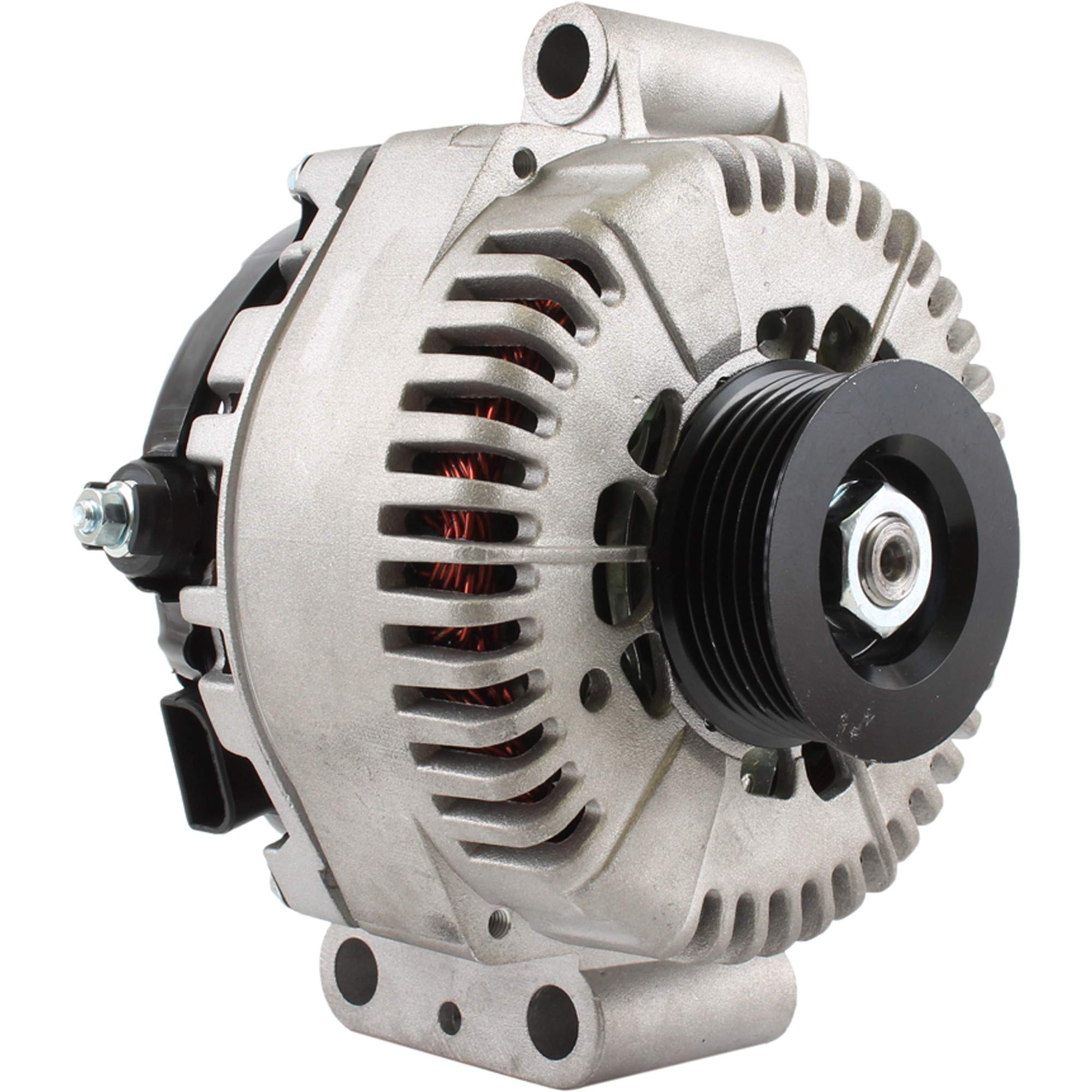 High Output 200 Amp Alternator for 6.0L Ford F-Series Trucks (2003-2006) & E-Series Vans - Heavy Duty Dual Battery Upgrade - Perfect for Off-Roading, Towing & RV Conversions