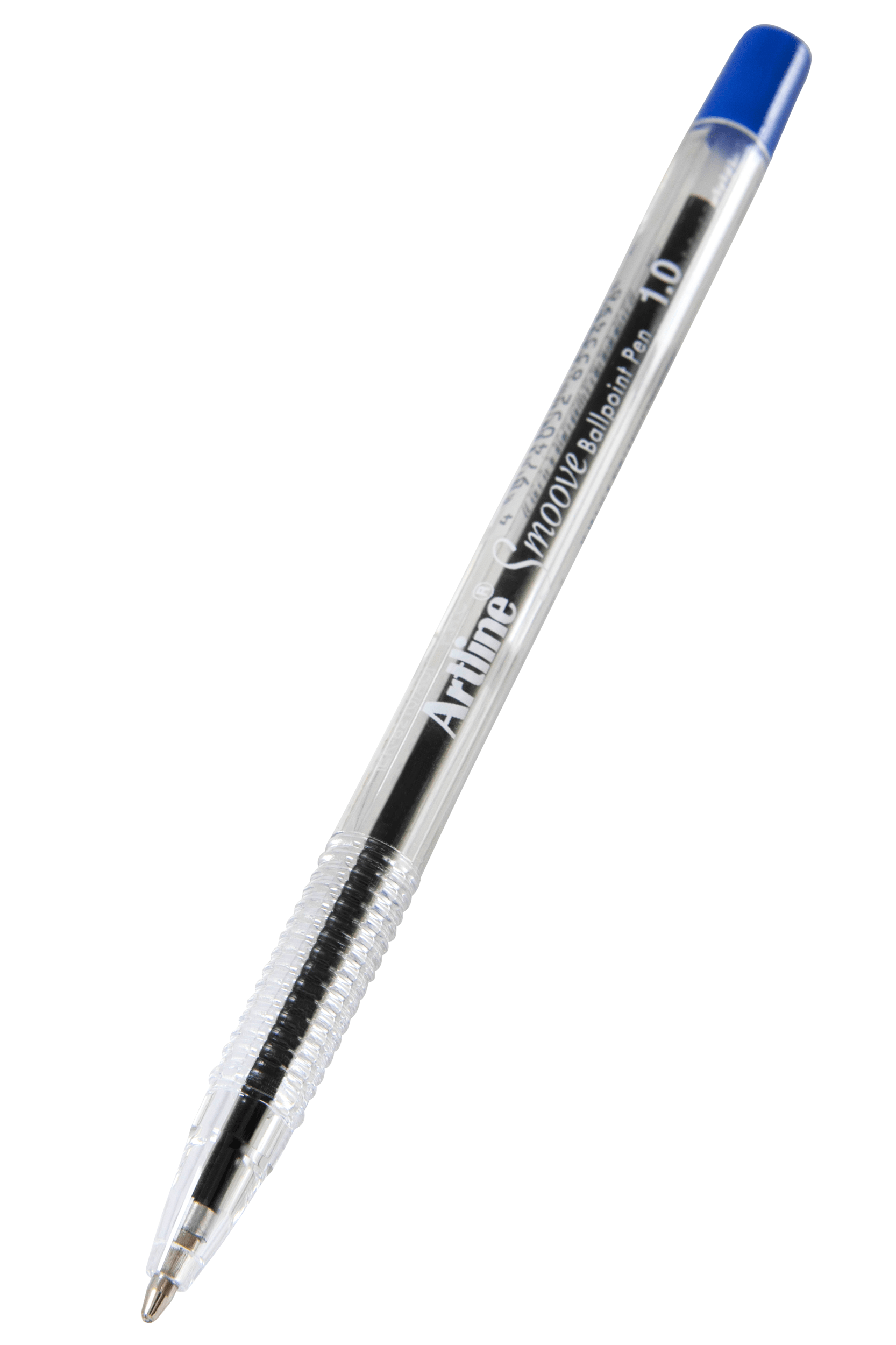 Artline Smoove Ballpoint Pens - 12 Pack Blue Ink Pens for Smooth Writing - Perfect for Office, School & Note Taking