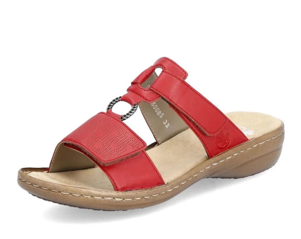 Rieker Women's 60885 Red Comfort Shoes - Stylish & Lightweight for Work, Walking & Casual Wear