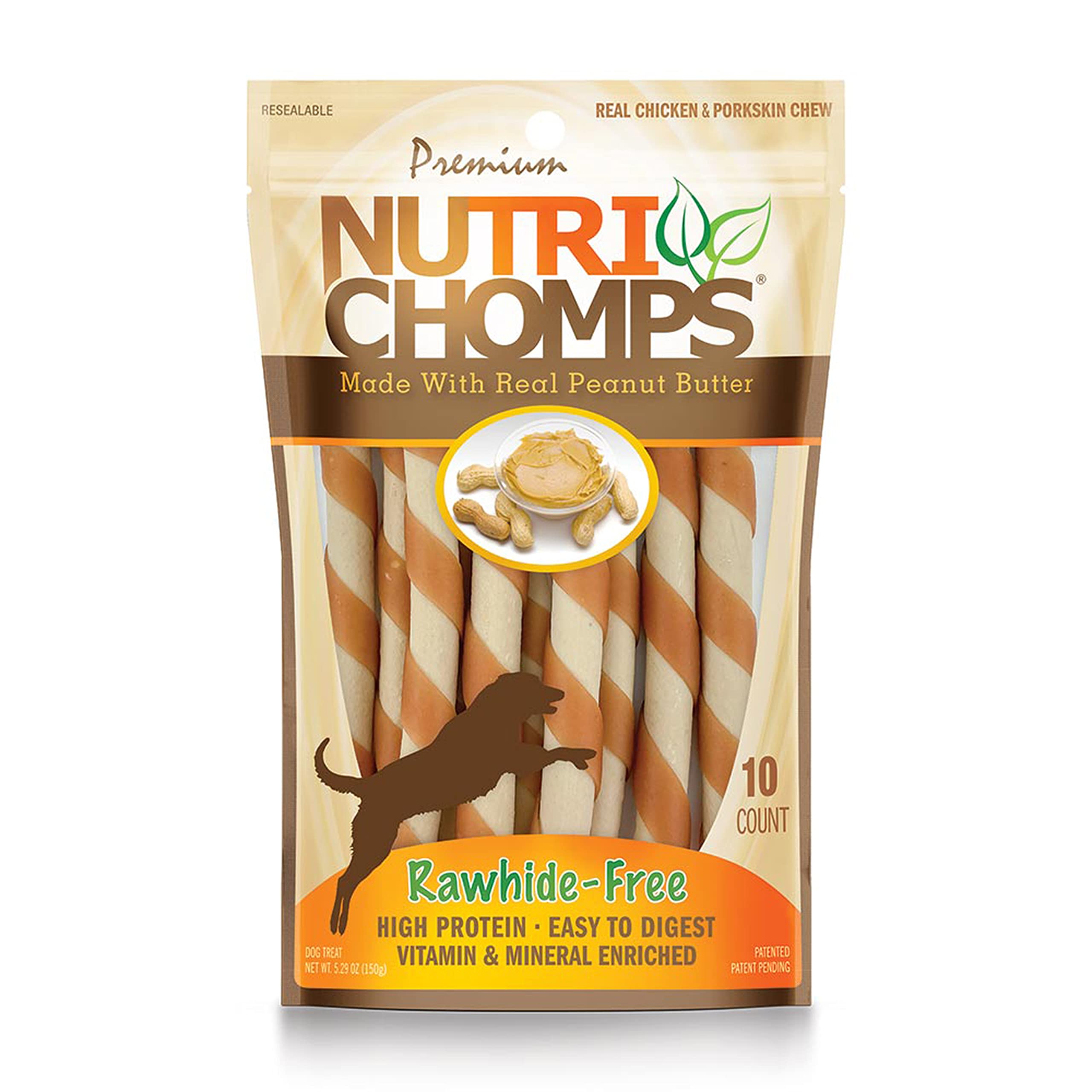 NutriChomps 5-inch Easy Digestible Rawhide-Free Dog Chews - Healthy Natural Dog Treats for Small & Medium Breeds - Perfect for Training, Teething & Dental Care