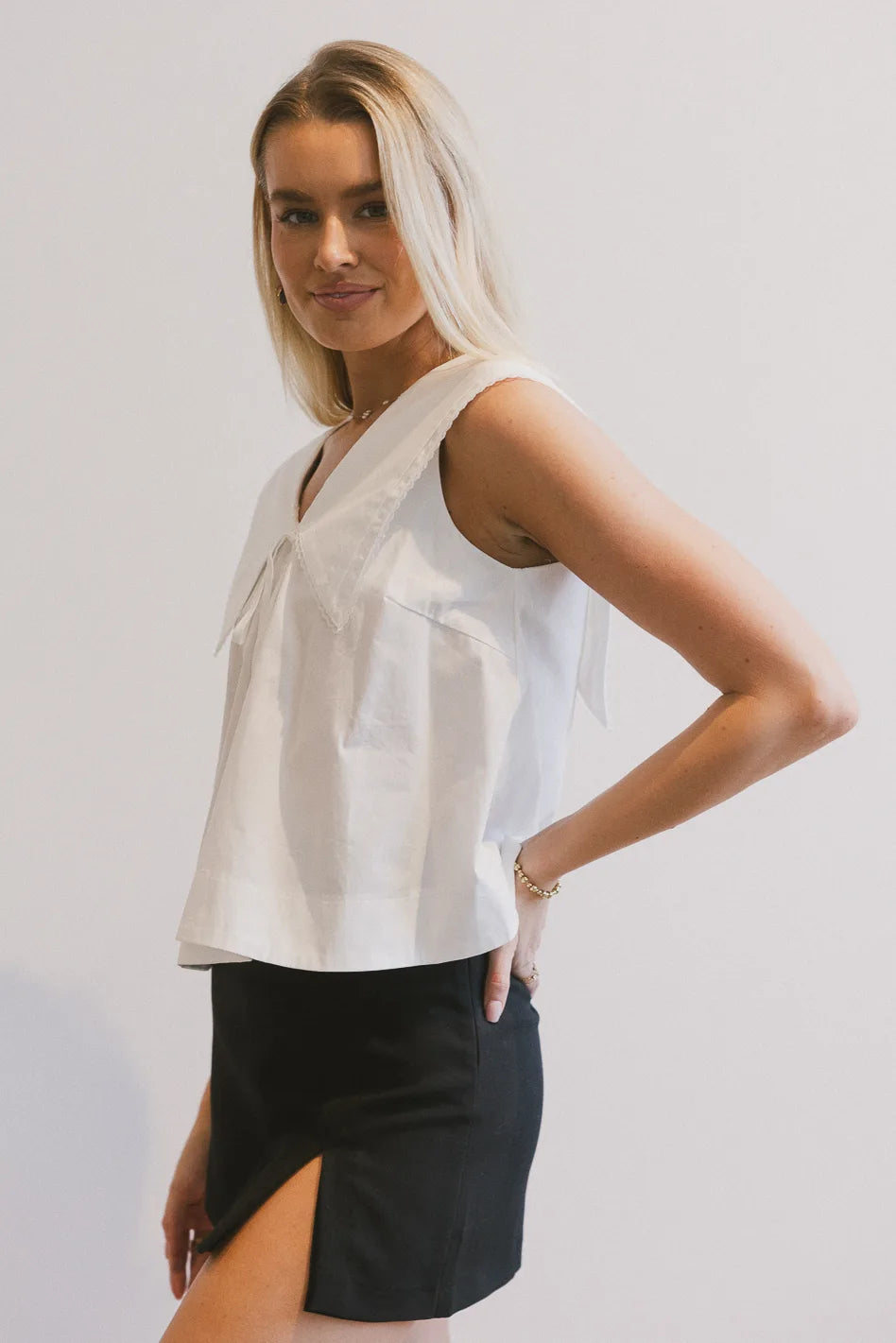 Asher Collared Blouse for Women - Elegant Button-Down Shirt with Classic Collar - Perfect for Office Wear, Business Casual & Formal Occasions