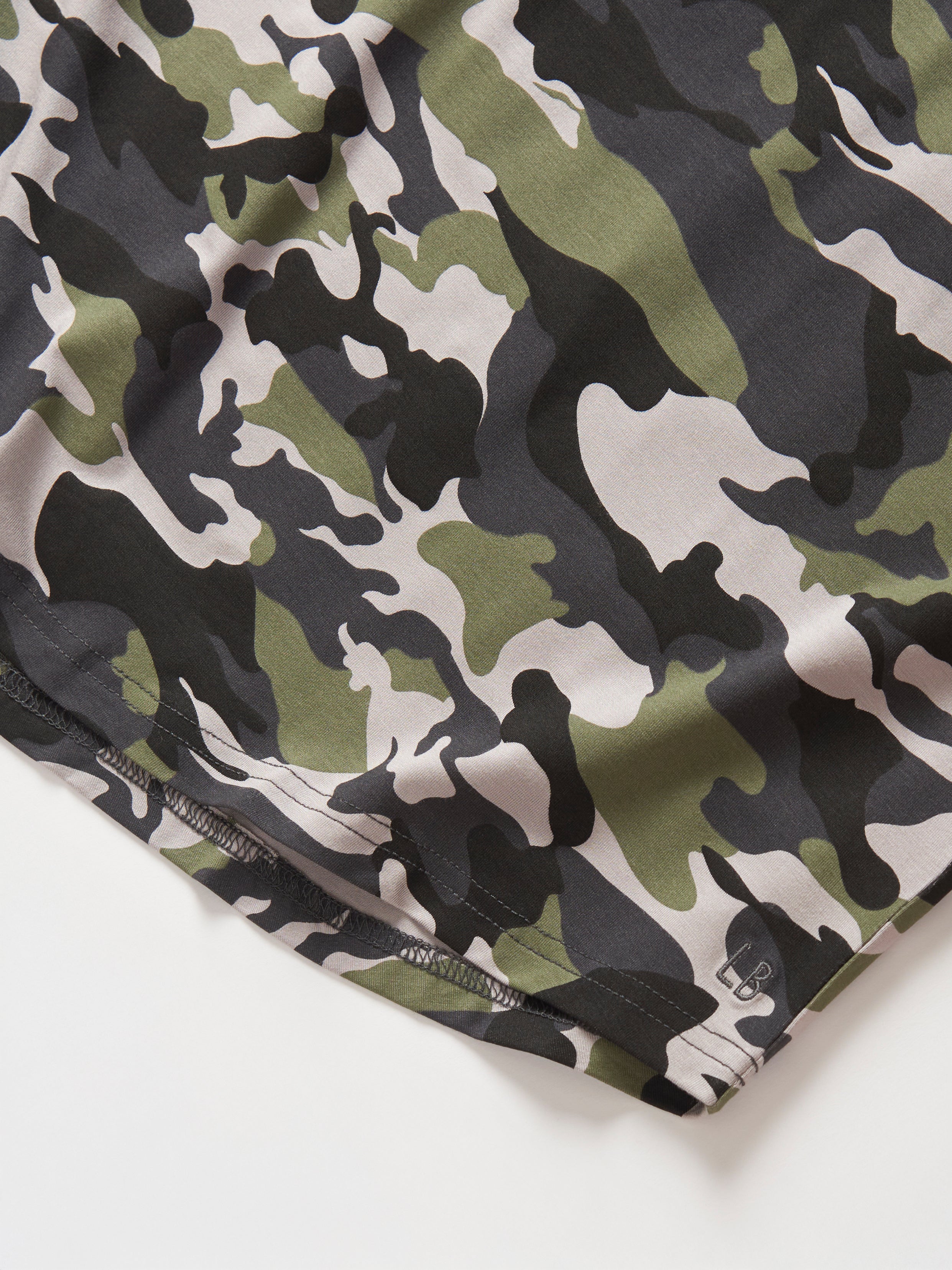 Men's Oversized Bamboo T-Shirt - Army Camo Print - Soft & Breathable Eco-Friendly Fabric - Perfect for Casual Wear, Outdoor Activities & Lounge