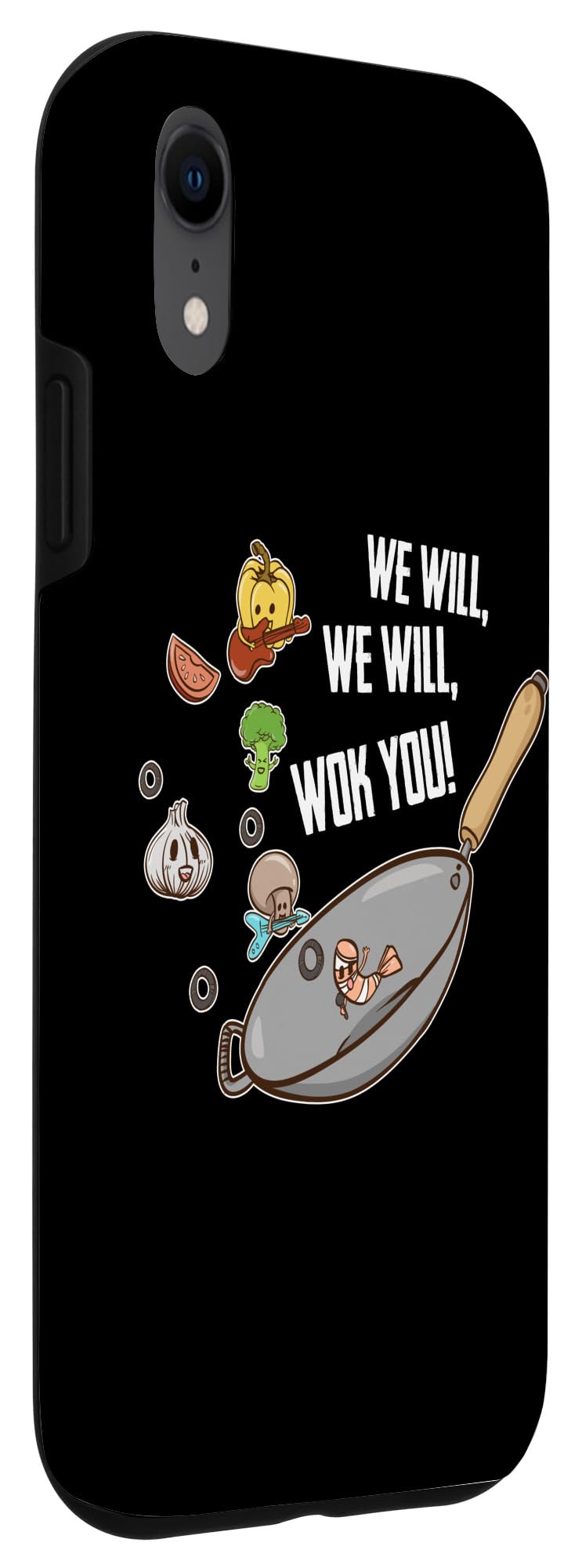 iPhone XR Case - Funny 'We Will Wok You' Chinese Chef Cooking Humor Design - Perfect for Food Lovers & Kitchen Enthusiasts