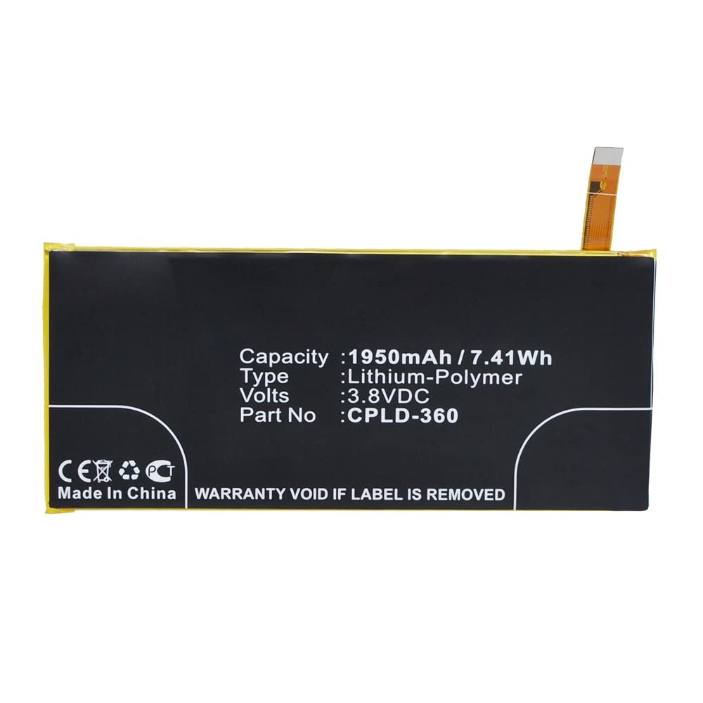 Synergy Digital Coolpad CPLD-360 Battery - 1950mAh Li-Pol for Extended Use