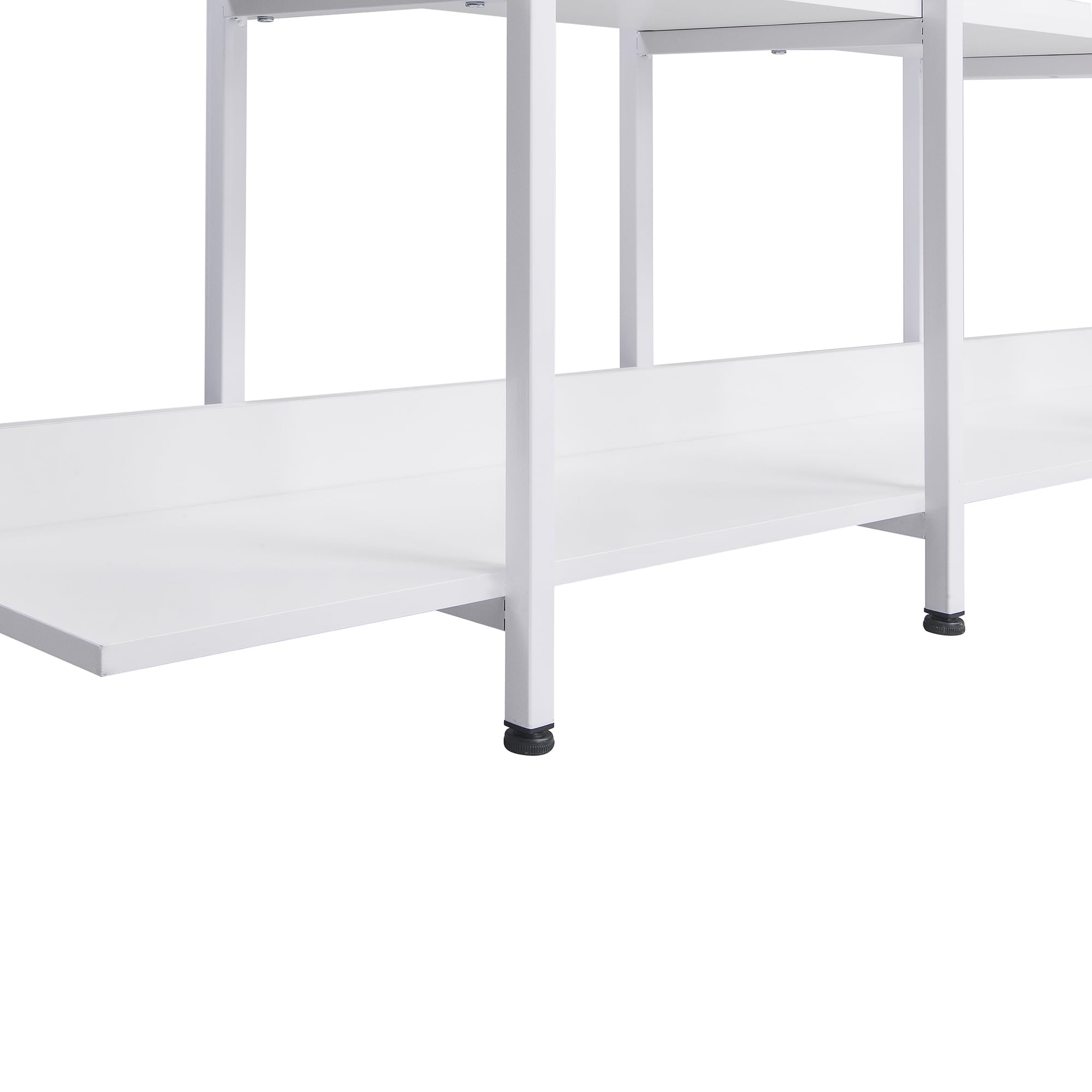 Merax 5-Tier White Bookshelf - Modern Wooden Bookcase & Storage Shelf for Study, Home Office, Living Room - Perfect for Organizing Books, Decor & Office Supplies