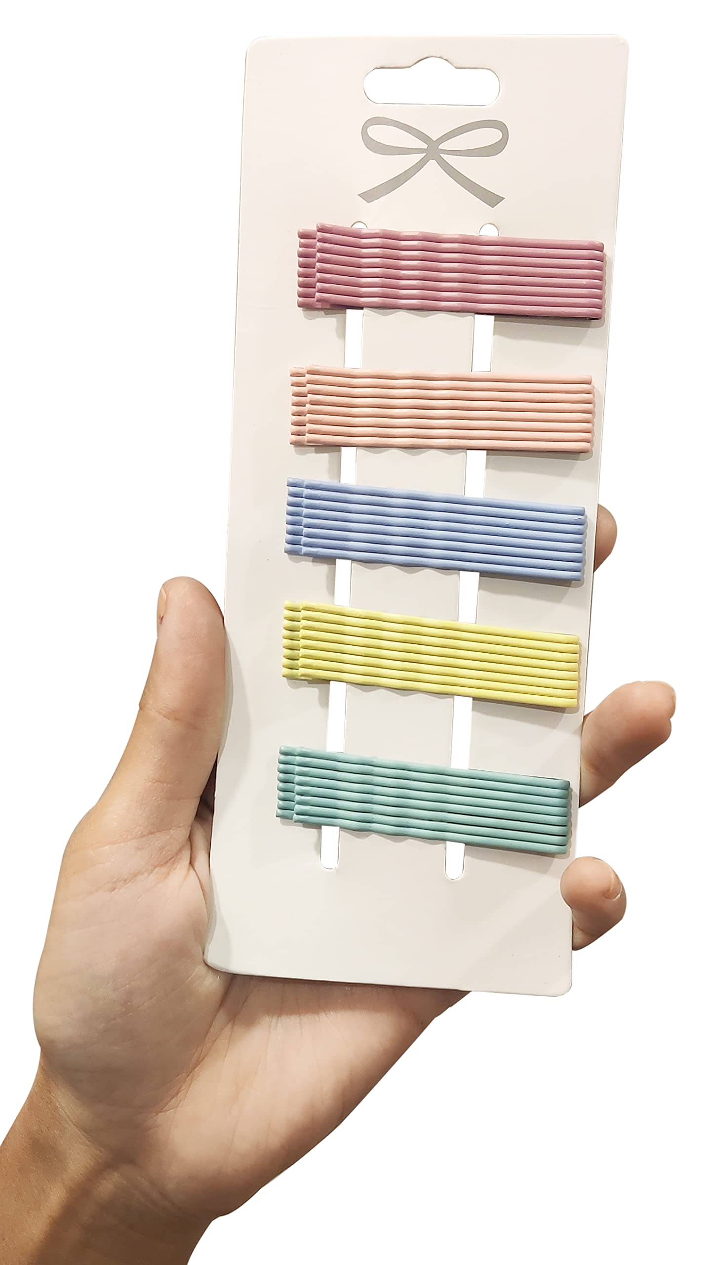 La Belleza Metal Colorful Non-Slip Hair Clips - 40pcs Bob Pins for Women, Girls & Baby Hair Styling - Secure Side Pins for Daily Use, Work, School and Special Occasions